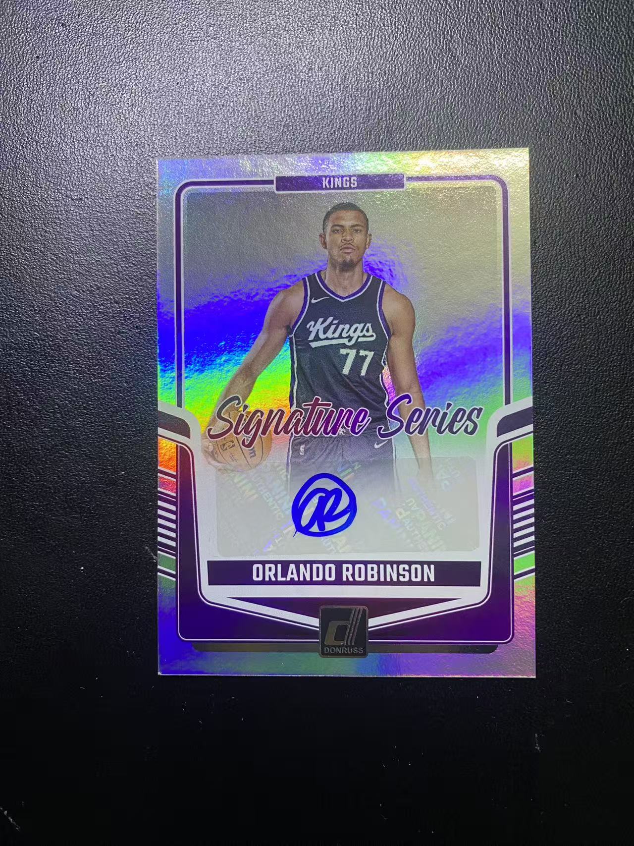 2024-25 Panini Donruss Orlando Robinson 国王 奥兰多 罗宾逊 杜蕾斯 ss签 银折 签字 卡品如图 值得收藏 dm