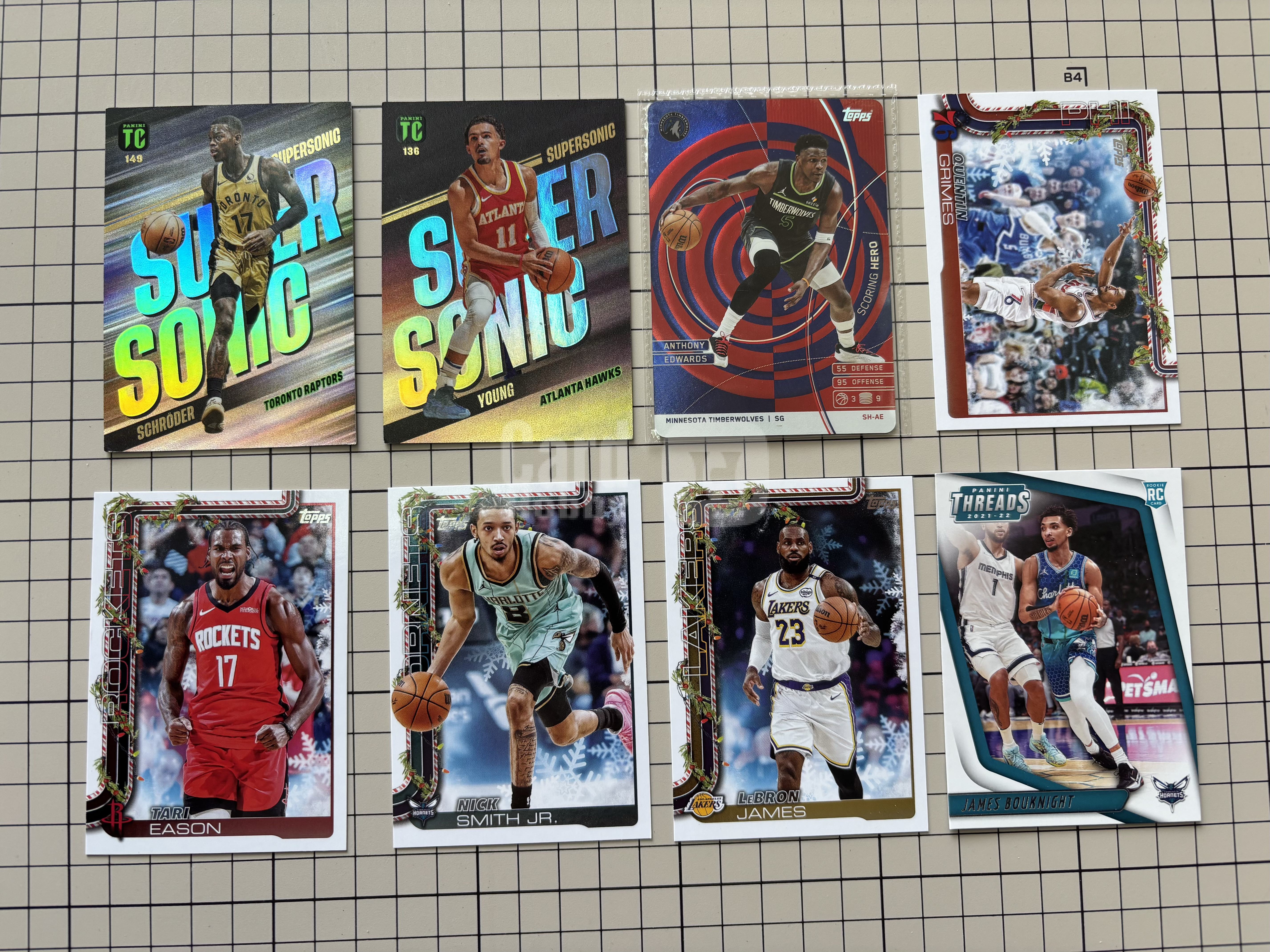 2025 Topps Chrome Anthony Edwards 【古力查维度卡】多系列 打包 lot 爱德华兹 勒布朗 詹姆斯 施罗德 等 特卡 折射 卡品如图 收藏必备 不保卡品 拍前请阅读详情