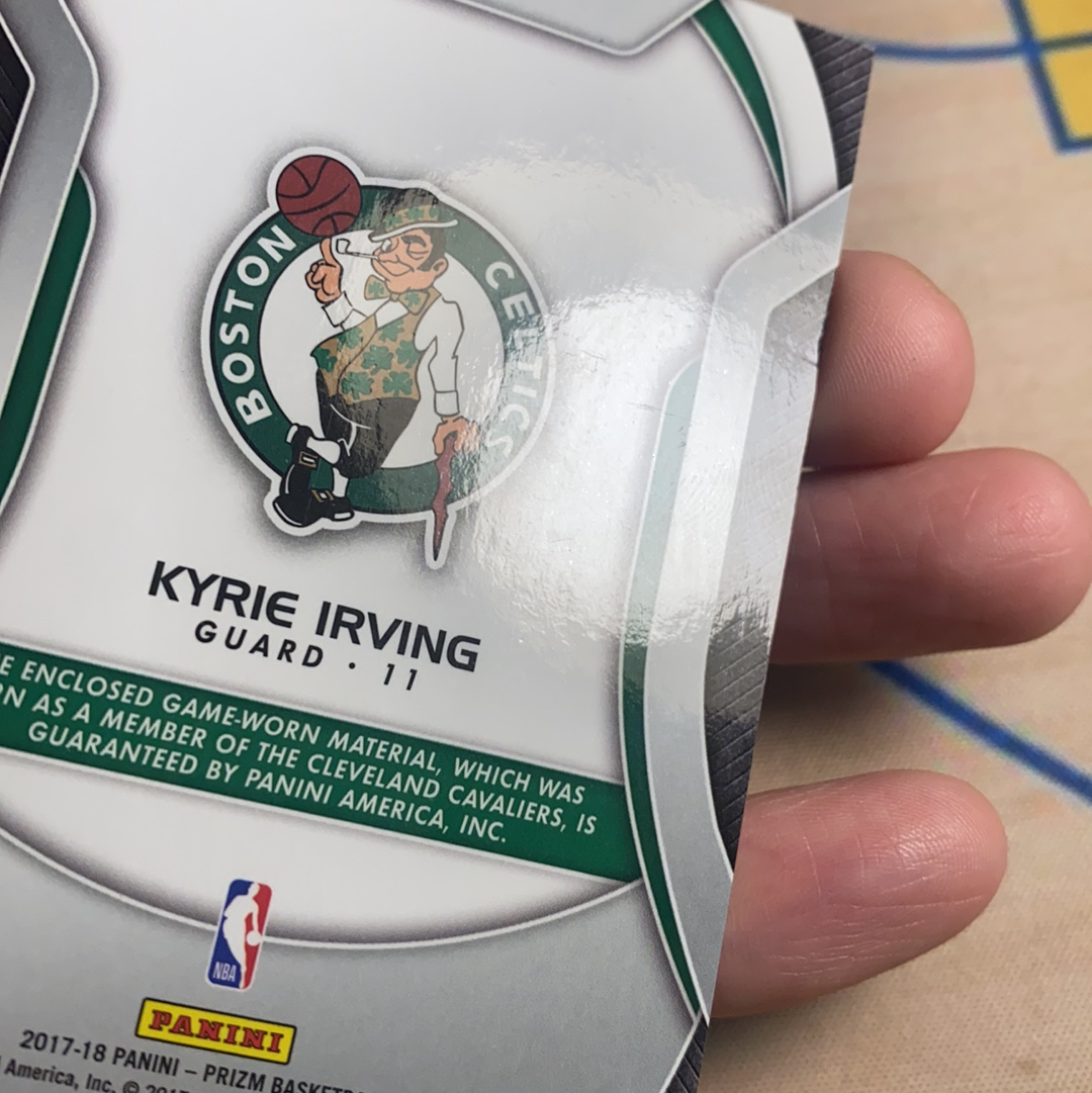 2017-18 Panini Prizm Kyrie Irving 欧文 欧神仙 Sensational Swatches 落场球衣切割割 凯尔特人选图 卡品如图 凑套必备