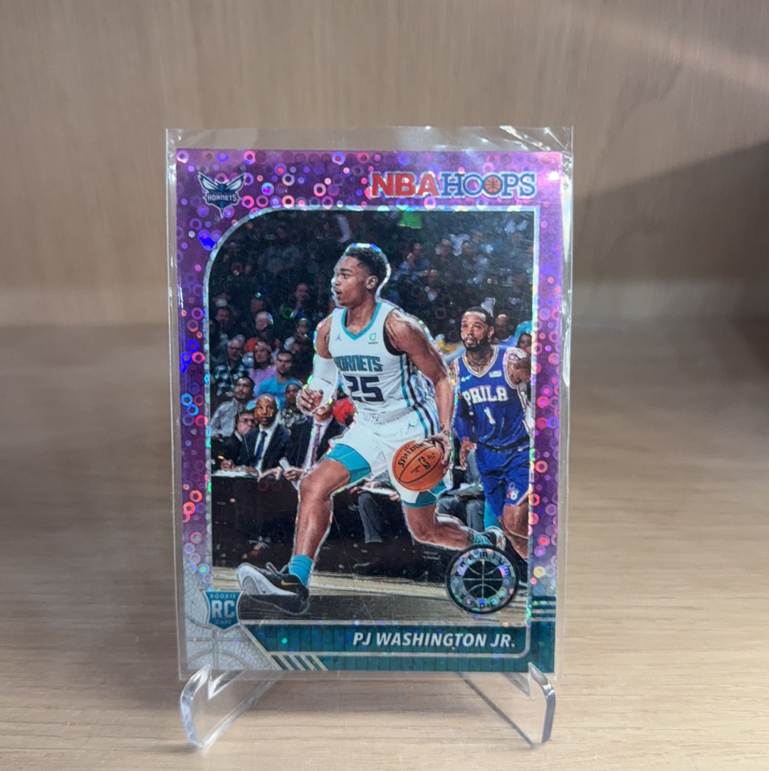 2019-20 Panini NBA Hoops PJ Washington Jr. RC 【免费代卖】黄蜂 新秀 RC PJ 华盛顿 银折 瀑布折 折射 专收必备 值得收藏!!