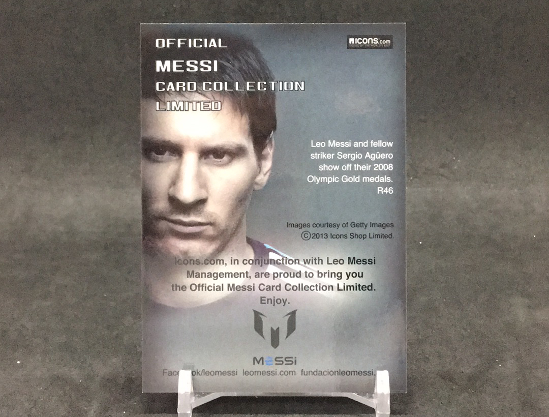 【DC拍卖】10.23小科比 ICONS OFFICIAL MESSI CARD COLLECTION 世界杯冠军阿根廷核心领袖 传奇巨星 莱昂内尔 梅西
