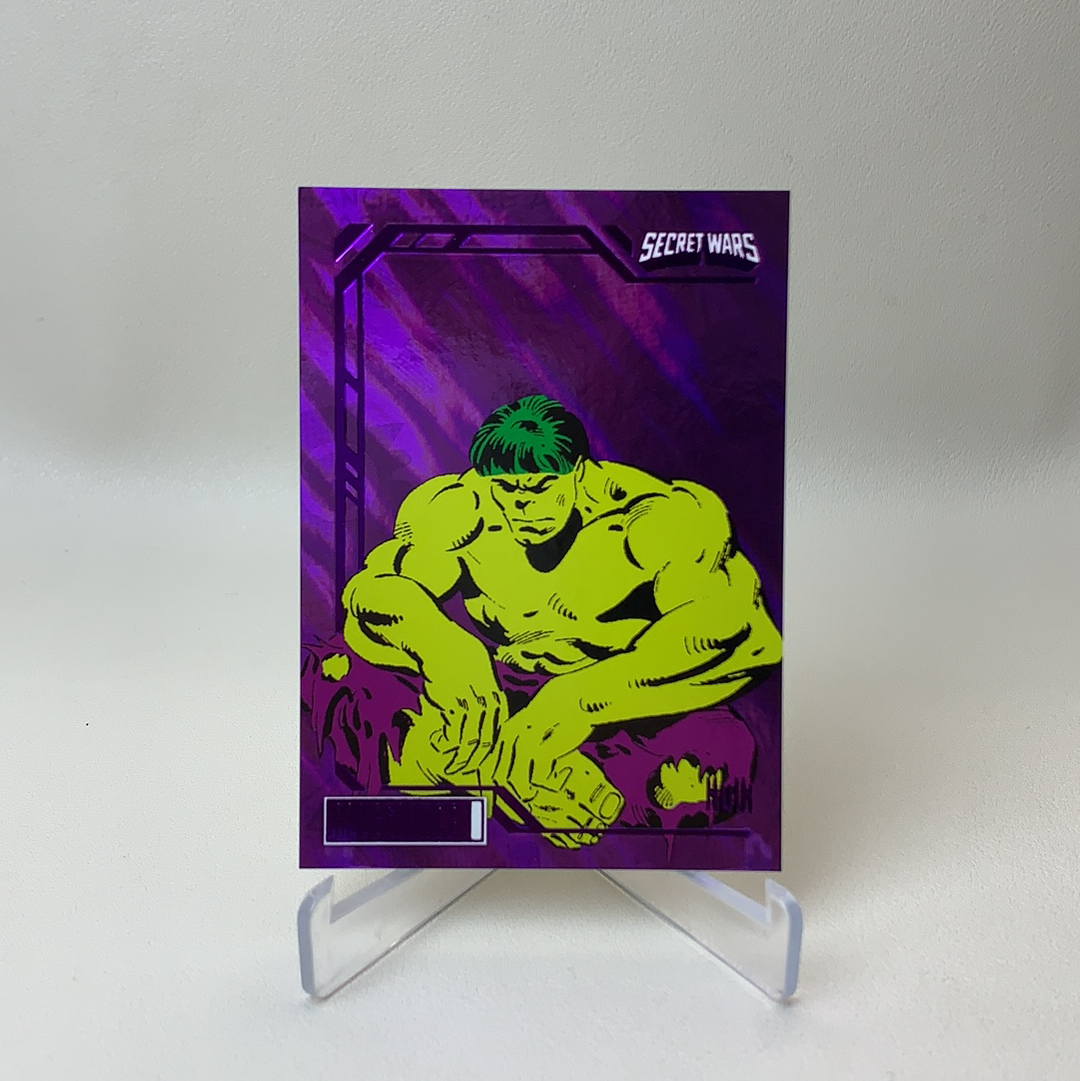 【弈卡代拍】2023 Upper Deck Marvel漫威 Secret Wars 秘密战争 紫折 折射 Hulk 浩克 绿巨人 31/99编 品相如图 凑套必备 真帕杰洛