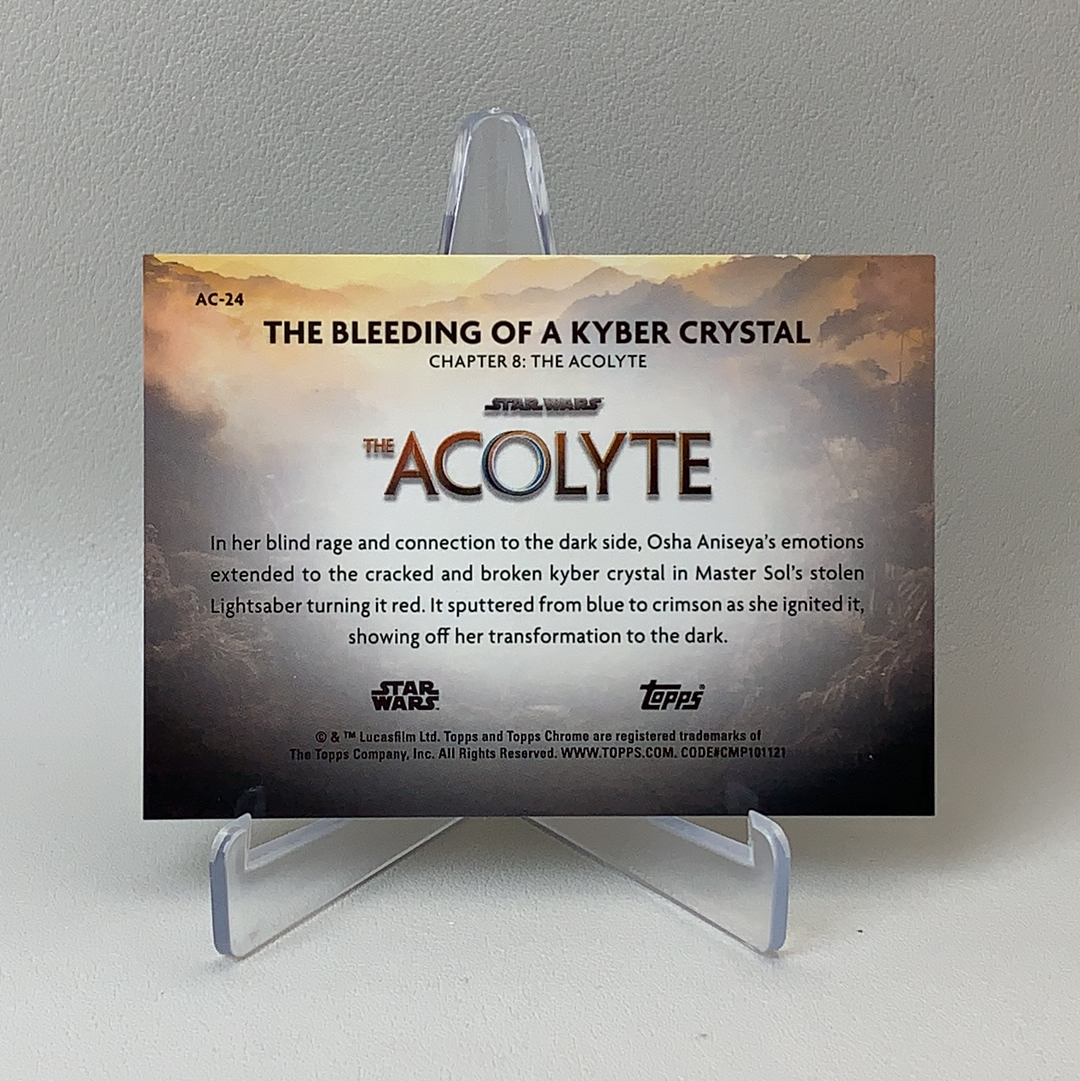 【弈卡代拍】 2025 Topps Star Wars 星球大战 Chrome 金平行 金折 剧情特卡 凯伯水晶的出血 04/50编 品相如图 凑套必备 Mito