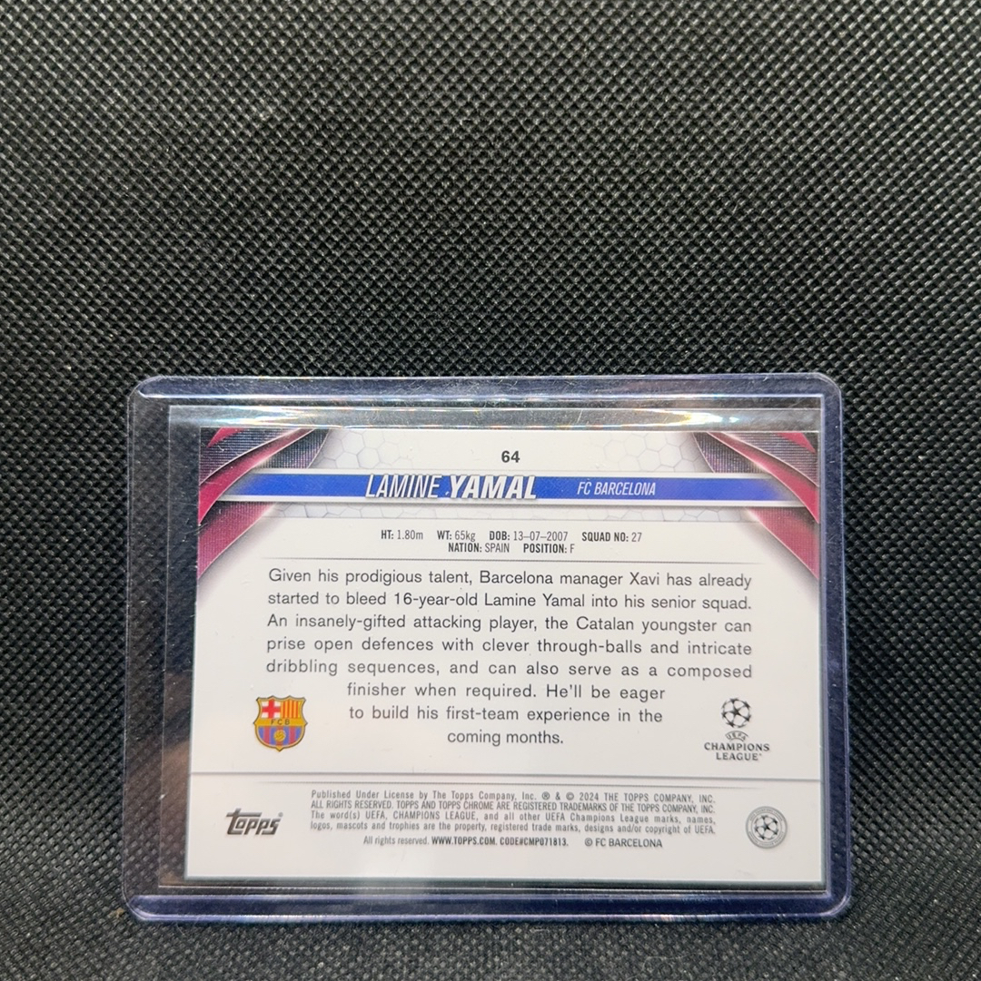 【Roseee代卖】topps 2023-24 Chrome UCC 欧冠 欧战 巴萨 RC 新秀 base 拉明 亚马尔 Lamine Yamal 小权