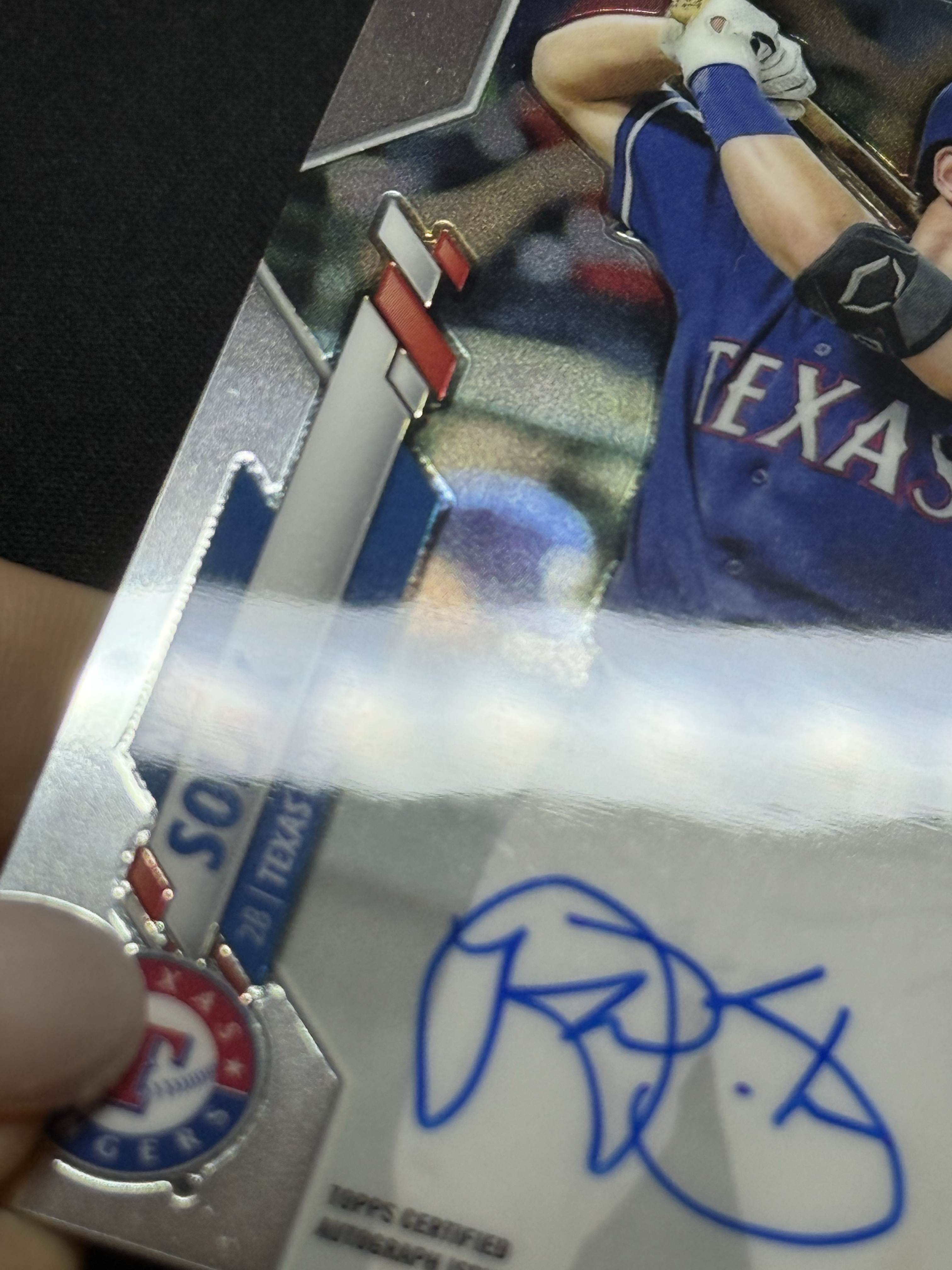 2020 Topps Chrome Nick Solak RC 【小贝代拍】棒球 MLb 新秀 德州游骑兵队 尼克 索拉克 签字 卡签 瑕疵如图 拍前看描述 H EW
