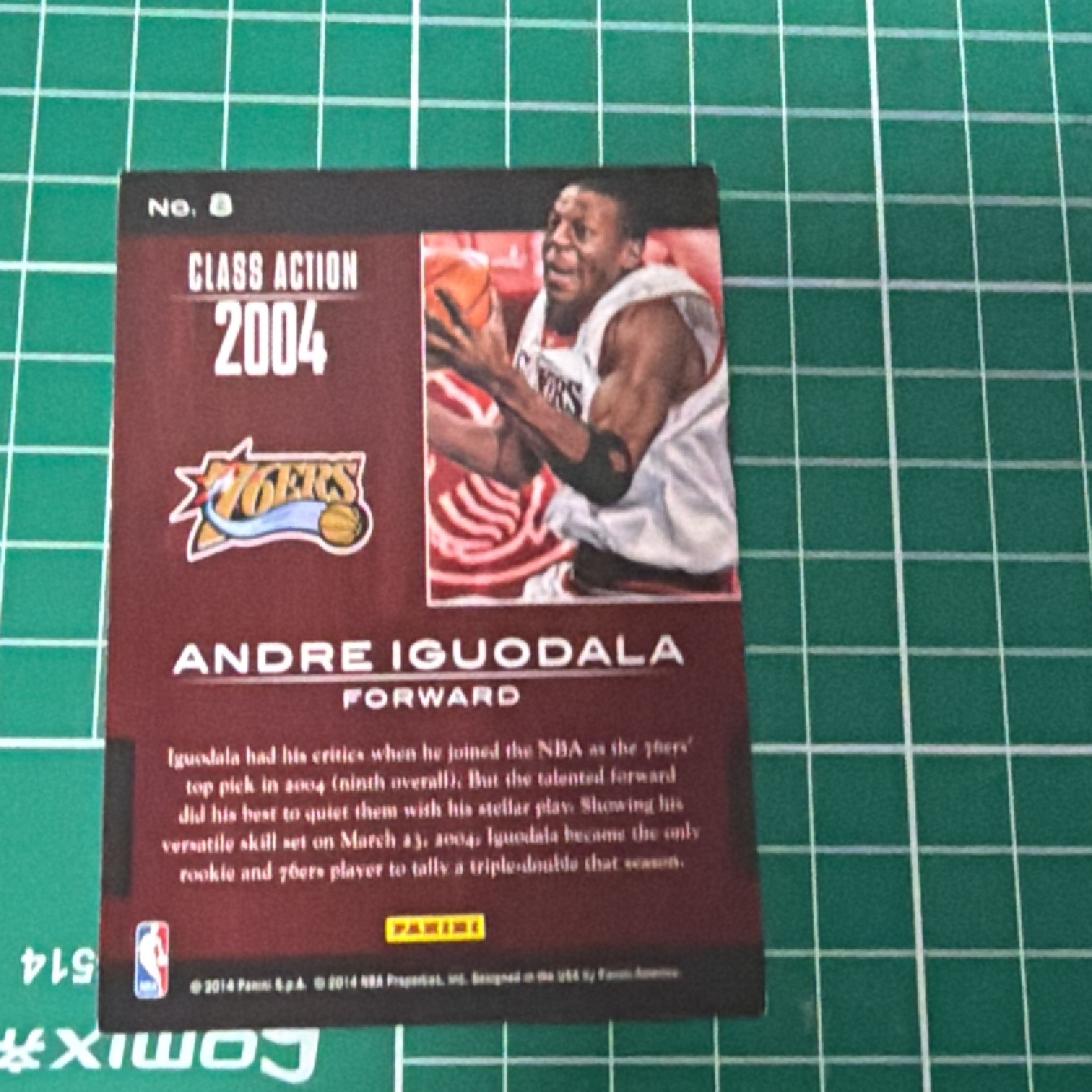 2014-15 Panini S.p.A Andre Iguodala 中雅图/中亚图 安德烈伊戈达拉 一哥 Class Action特卡 闪卡 新秀年选图老卡 绝版卡 稀有大比例