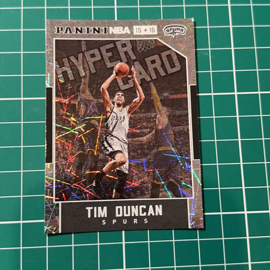 2015-16 Panini Americana Tim Duncan S.p.a. 蒂姆邓肯 石佛 GDP 马刺 闪卡 折射 烟花折 多年老卡 绝版卡 稀有大比例