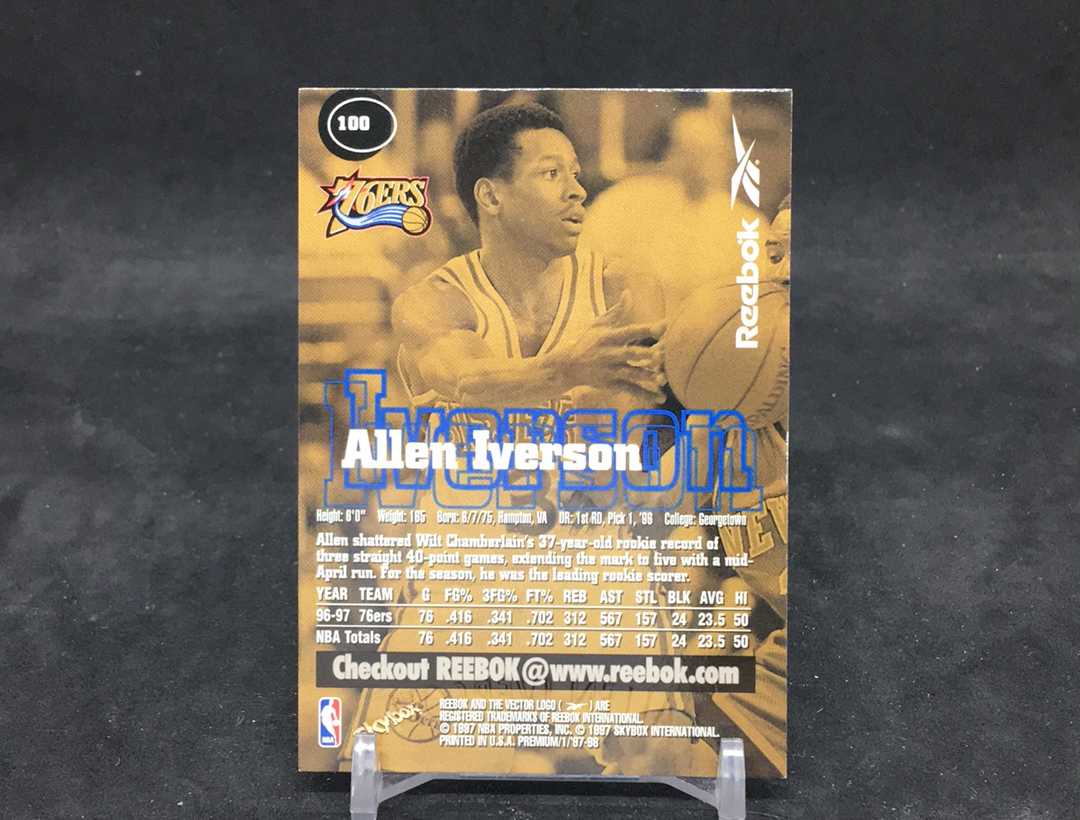【DC拍卖】12.07 SKYBOX PREMIUM 名人堂名宿 76人队魂 费城之子 答案 阿伦 艾佛森