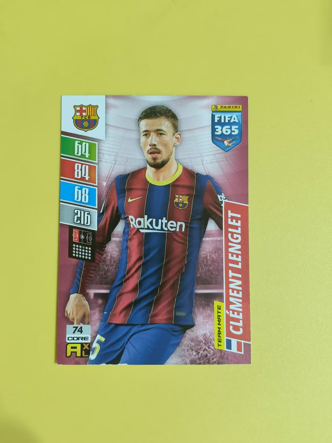 2021-22 Panini Adrenalyn XL Clément Lenglet 帕尼尼FIFA365 巴萨 朗格莱 游戏版