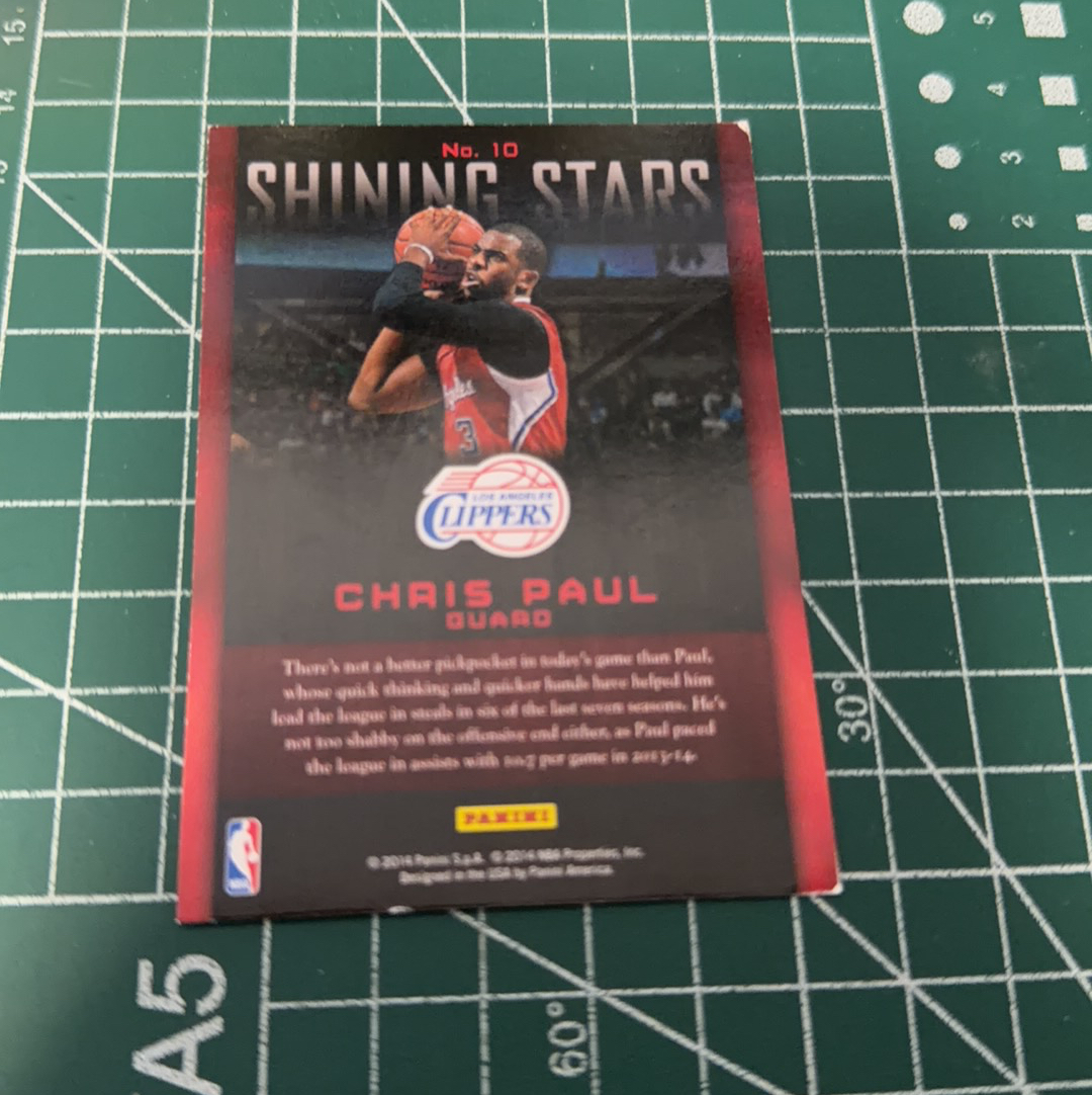 2014-15 Panini Americana Chris Paul S.p.a.克里斯保罗 CP3 shining stars 精美选图 聚光灯 闪卡特卡 十年老卡 绝版卡 稀有大比例