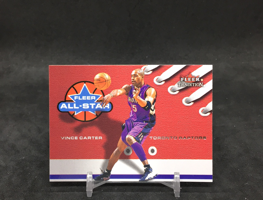 【DC拍卖】11.17 FLEER TRADITION 大比例全明星特卡 经典老特 实卡美如画 四大分卫之一 名人堂巨星 NBA历史最强扣将 半人半神 文斯 卡特