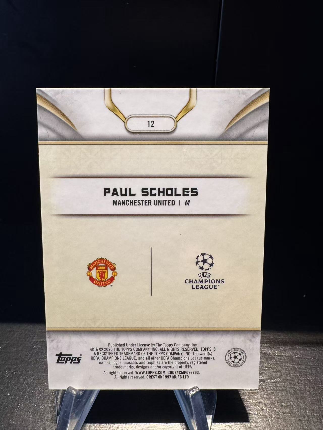 龖2024-25 Topps 元年尊耀高端系列 Paul Scholes England Base 欧战 尊耀 尊崇 曼联 斯科尔斯 英格兰 绿平行 70/99编 卡品如图 MJ002D