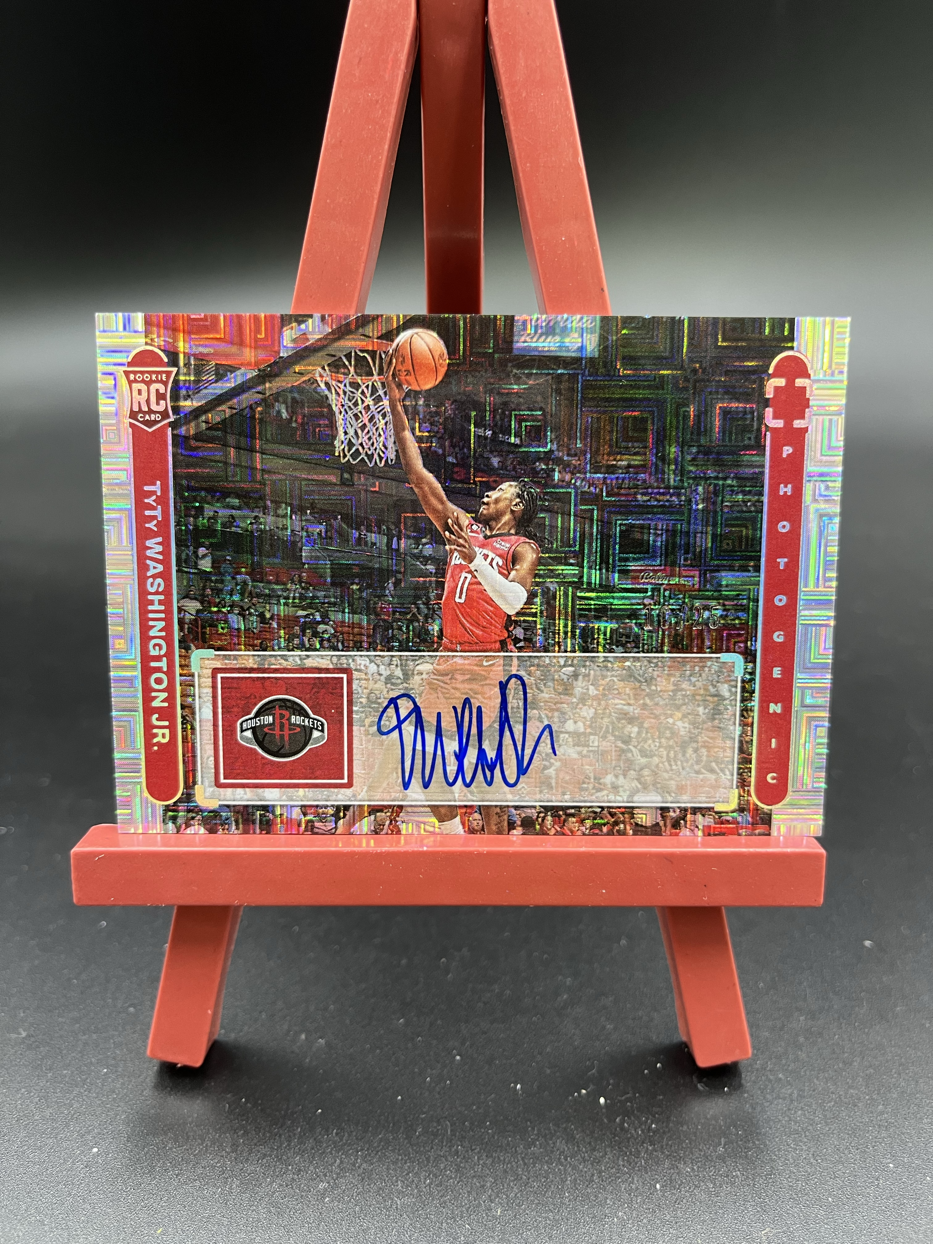 2022-23 Photogenic TyTy Washington Jr. RC 小泰泰 华盛顿 火箭 新秀 上镜 签字 贴签 10/25编 迷宫折 折射 卡品如图【优质签字专场】04WZ