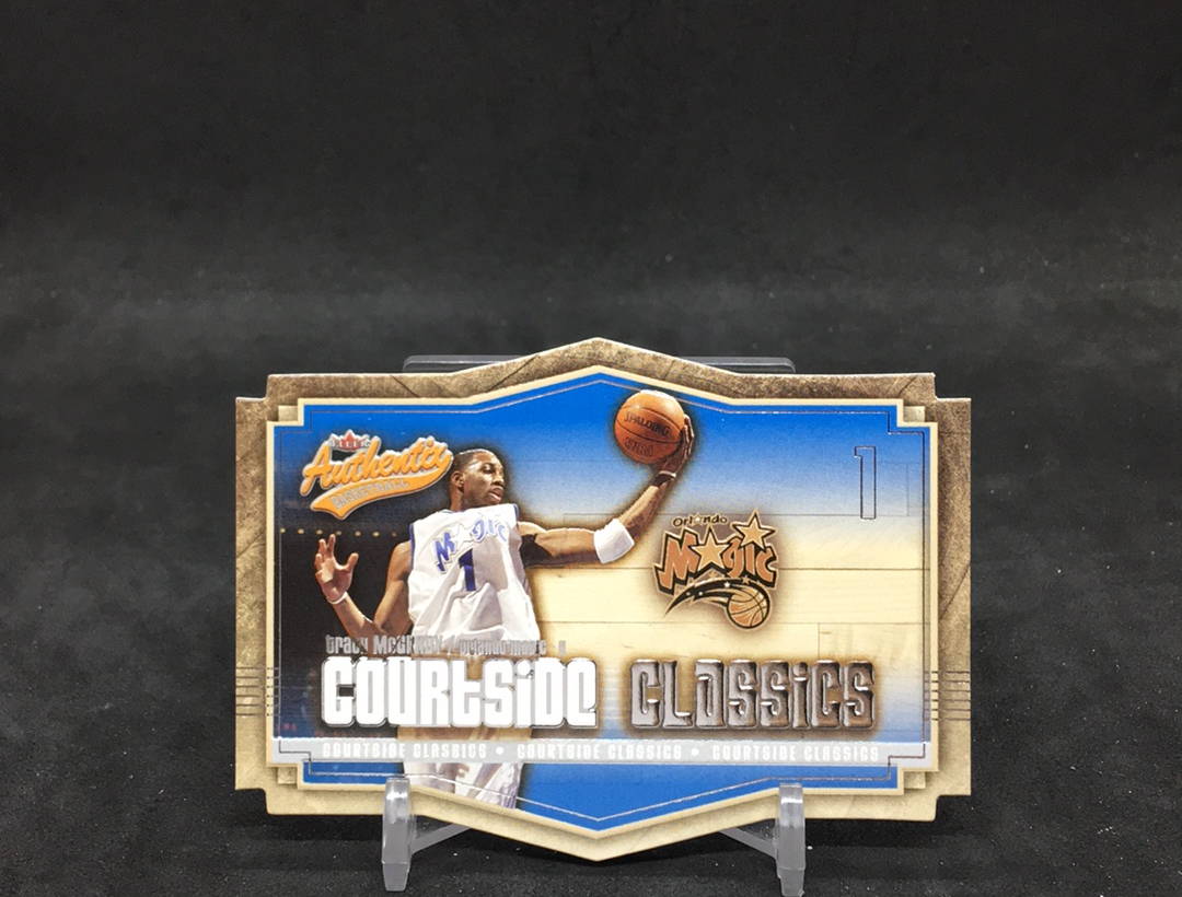 【DC拍卖】11.17 FLEER AUTHENTIX 大比例异形切割特卡 经典老特 实卡美如画 名人堂名宿 四大分卫之一 T-MAC 麦迪(微瑕)