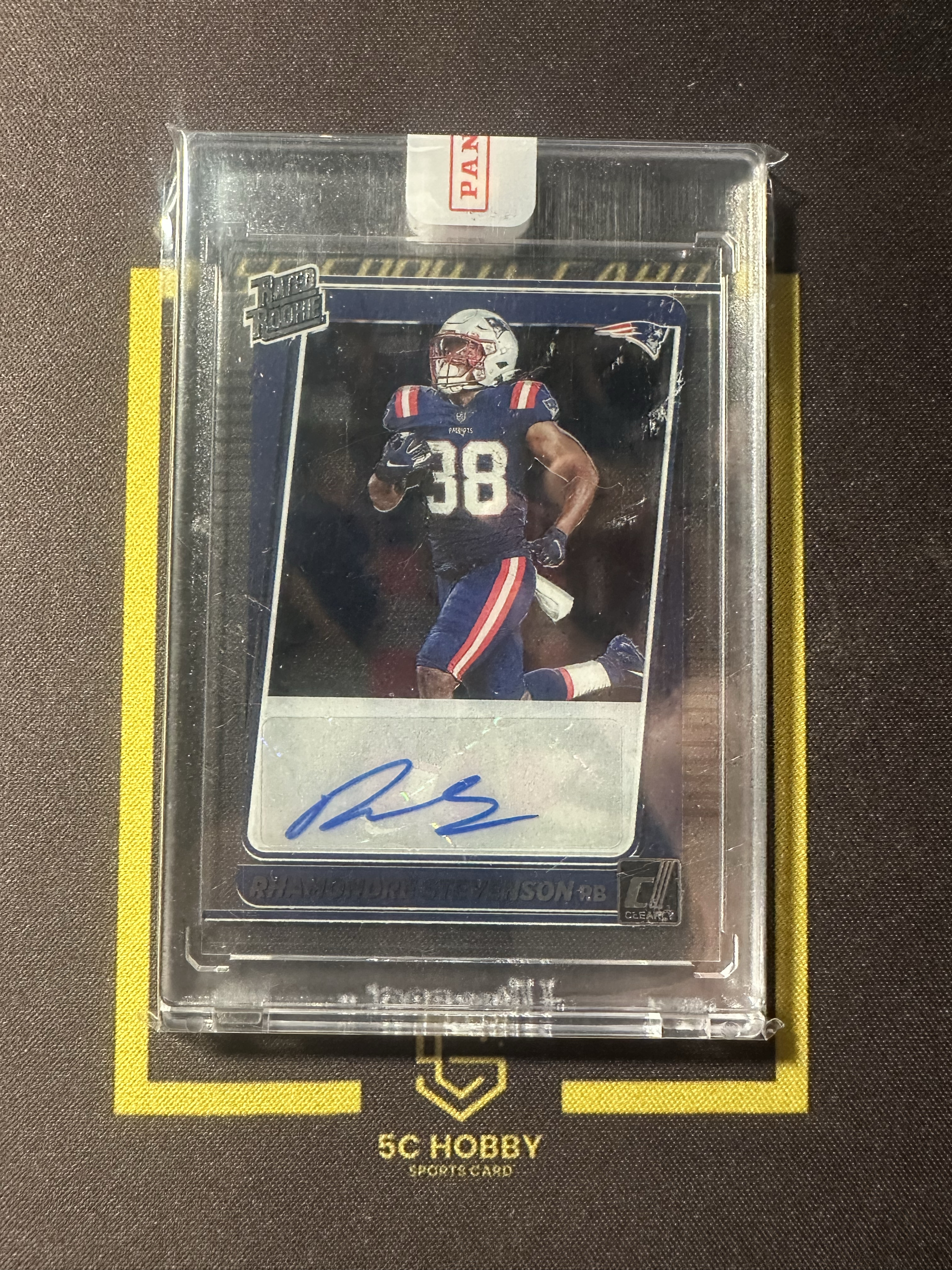 【主演出卡】 2021 panini 橄榄球 杜蕾斯 胶片 clearly 爱国者 Stevenson 新秀签字 原封砖