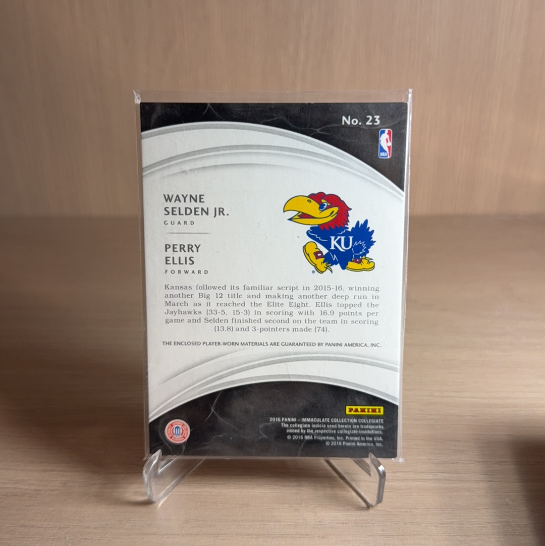 2016-17 Panini Immaculate Wayne Selden 【免费代卖】艾咪咪 快船 佩里 埃利斯 维恩 塞尔登 /99编 双人物料 亲穿 球衣 值得收藏…俩