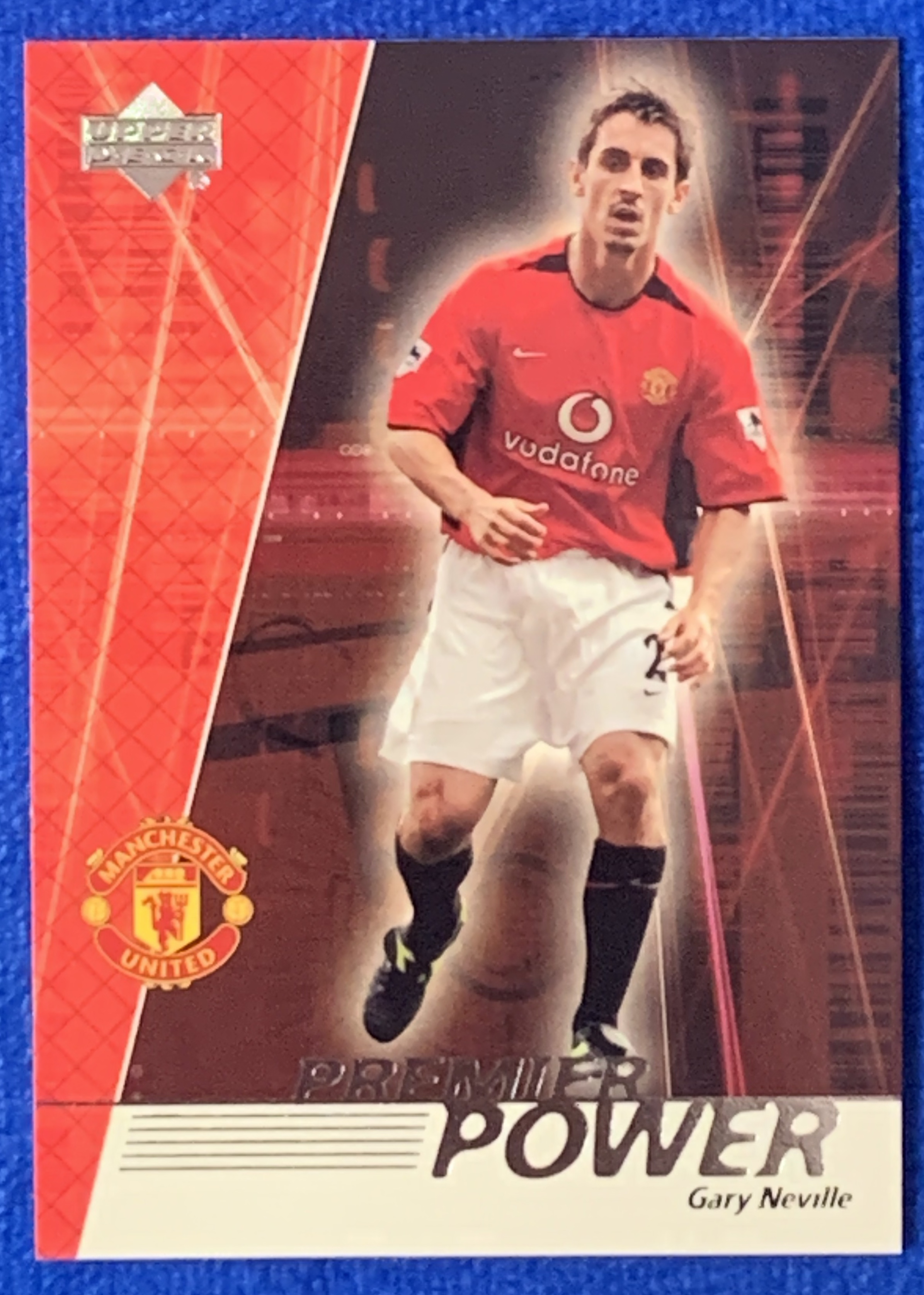 2002 Upper Deck Manchester United Gary Neville 亚德英超力量特卡 曼联 加里内维尔 92班 三冠王 英格兰England 经典老卡 不保卡品 ebay有价