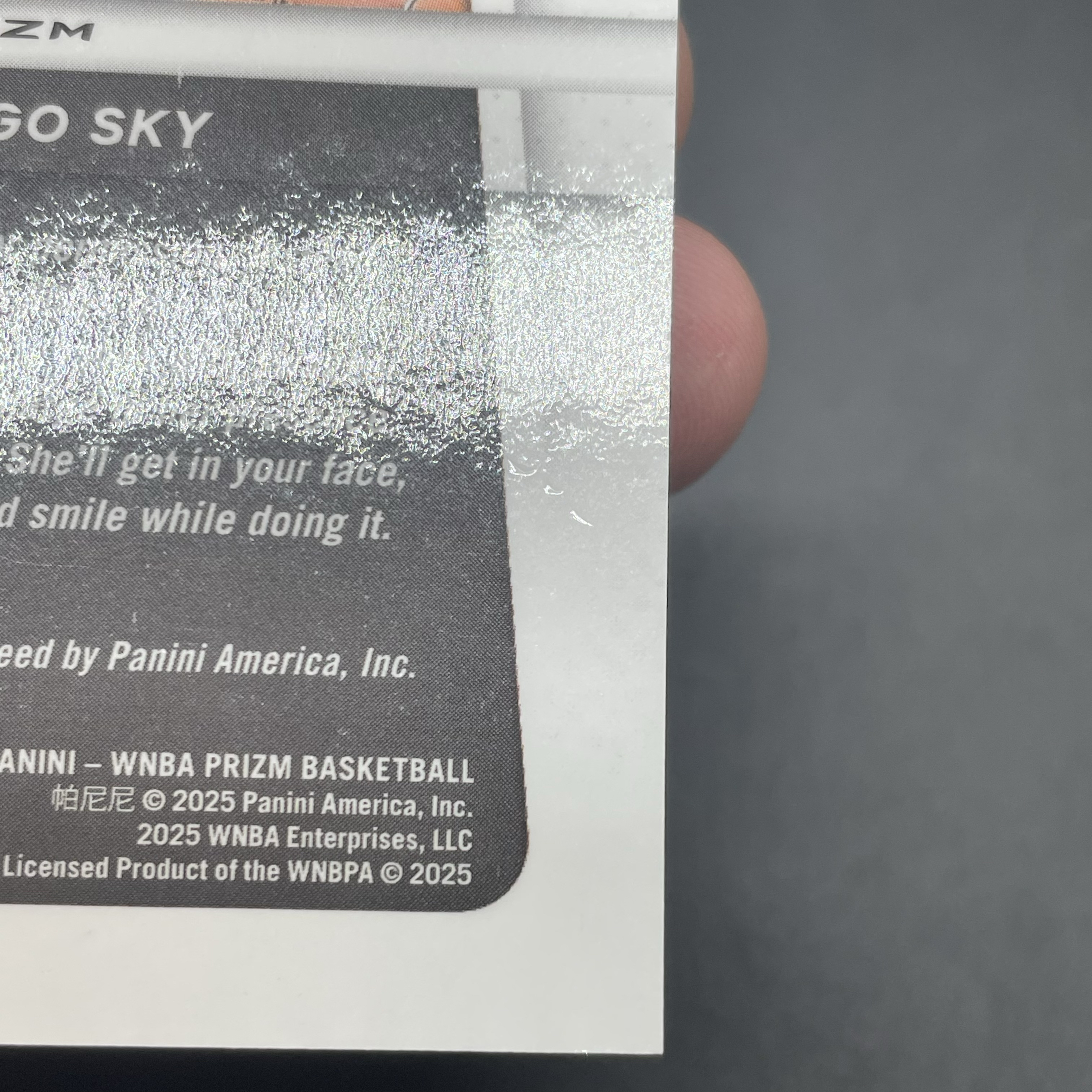 2025 Panini WNBA Prizm Hailey Van Lith RC 【无界代卖】女篮 芝加哥天空 新秀 海莉 范丽丝 范里斯 99编 签字 红折 品墨如图 不累计 阿岳