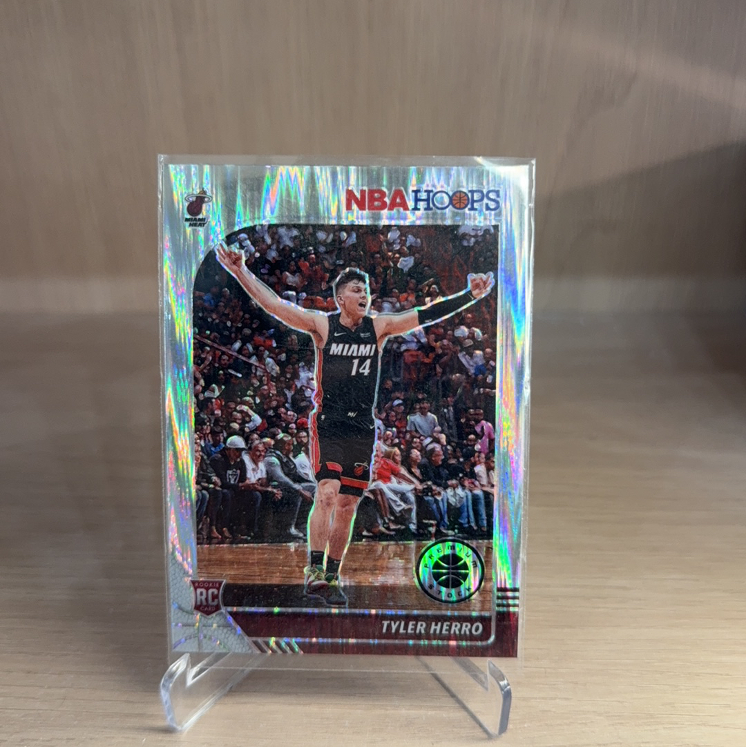 2019-20 Panini NBA Hoops Tyler Herro RC 【免费代卖】热火 新秀 RC 泰勒 希罗 银折 瀑布折 折射 专收必备 值得收藏!!