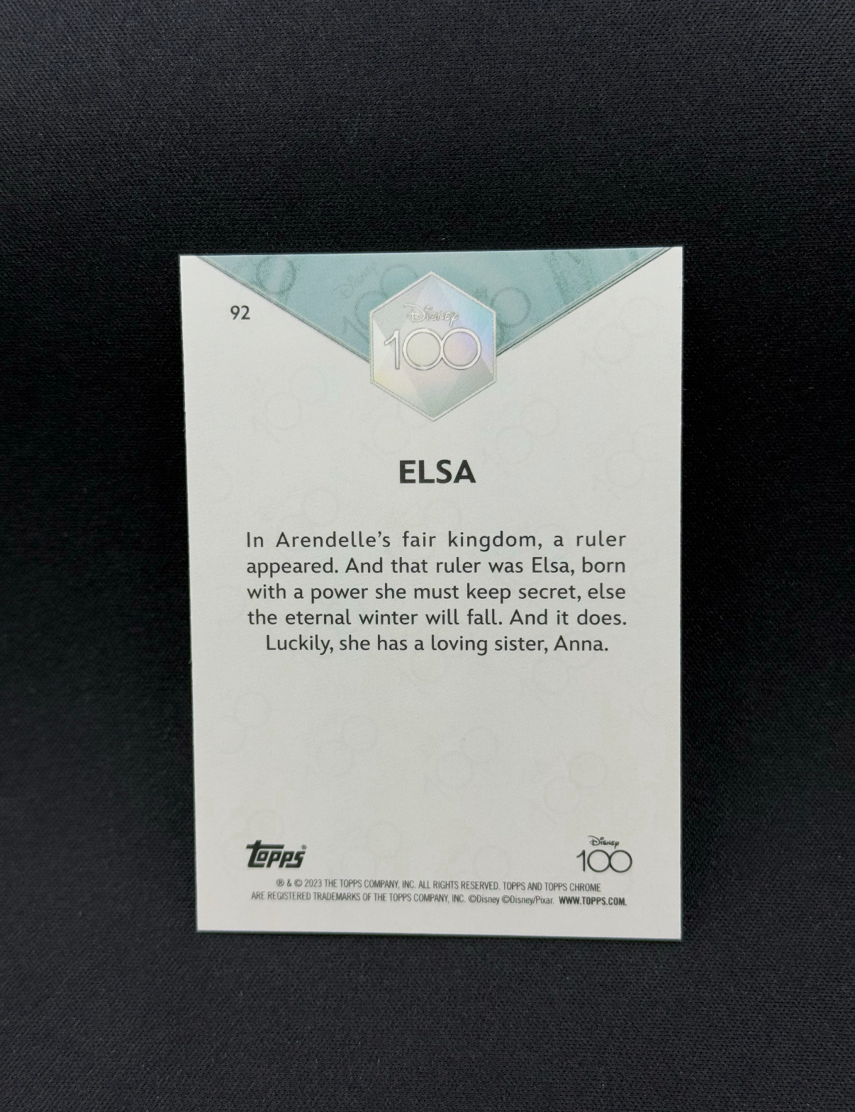 2023 Panini Chrome Disney 100 Elsa 【小贝代拍】迪士尼 Tc 100周年 元年 艾莎公主 冰雪奇缘 粉折折射 352/399编 瑕疵如图 拍前看描述 XNP