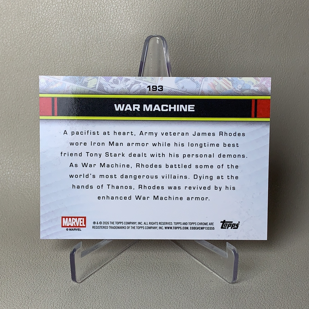 2026 Topps Marvel (MCU) Comics Chrome 漫威TC War Machine 战争机器 167/250编 粉折 折射 品相如图 凑套必备 Yuc