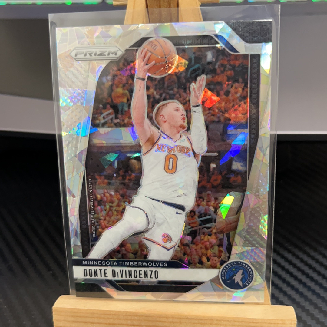 2024-25 Panini Prizm Donte DiVincenzo 迪文森佐 森林狼 银碎冰 银折 折射 prizm系列 pz 卡品如图 凑图必备 值得收藏! 免费代卖!