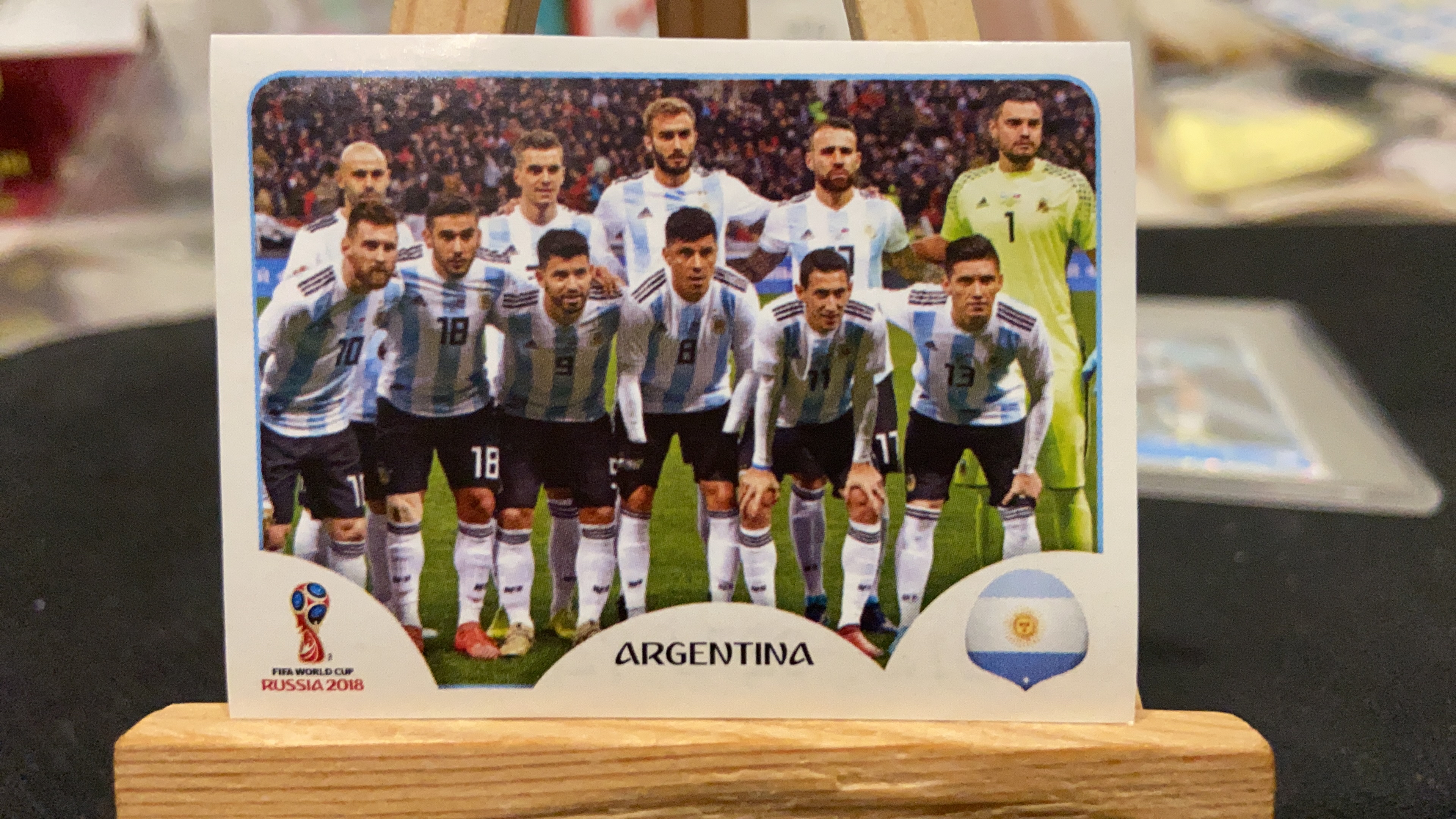 2018 Panini 世界杯 贴纸 【不累计】 阿根廷 首发 梅西 阿圭罗 迪马利亚 凑套
