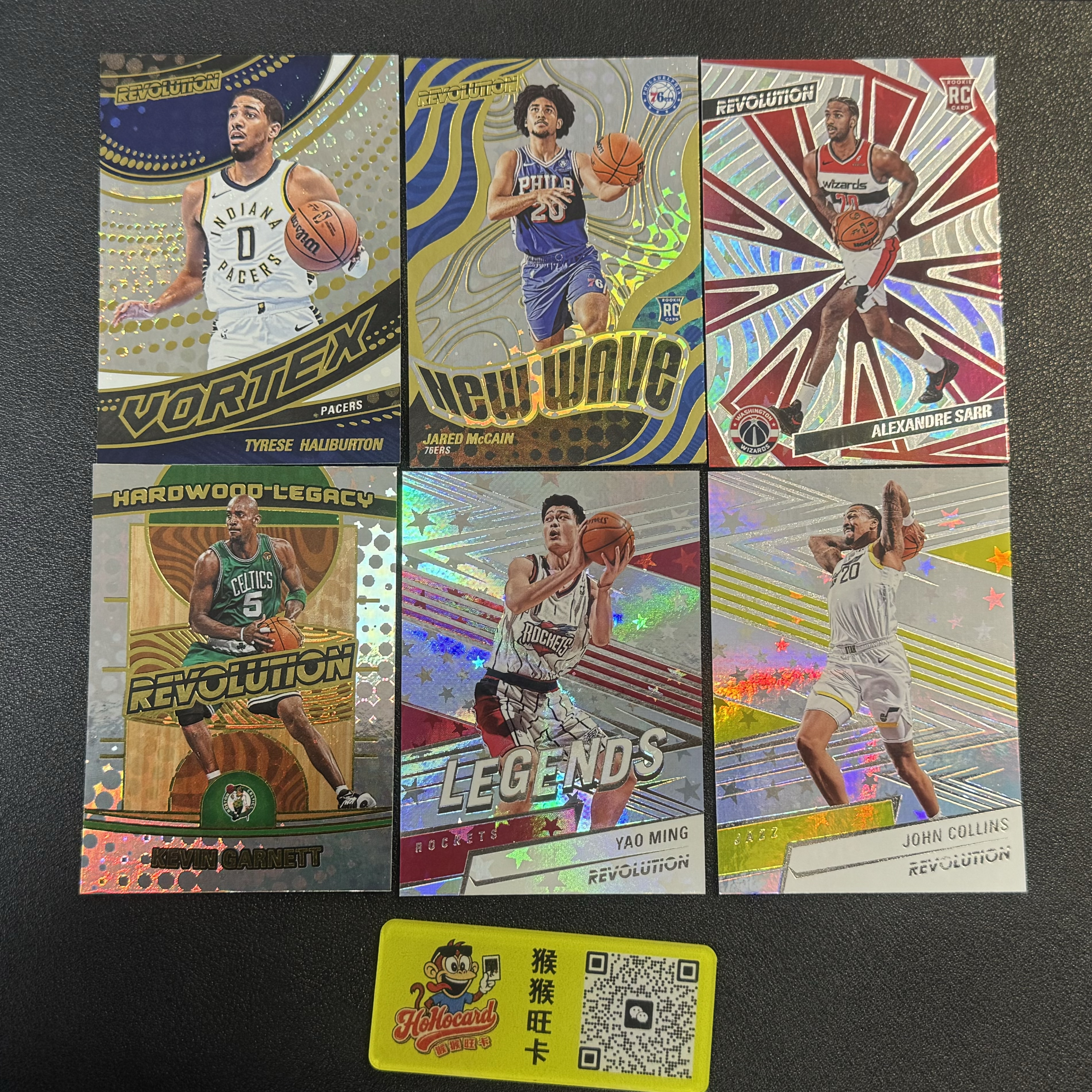 2025 Topps Revolution Tyrese Haliburton 【猴猴旺卡】哈利伯顿 姚明 麦凯恩 亚历山大萨尔 加内特 等 lot 打包共5张 卡品如图 接代拍 13a 【阿龙】