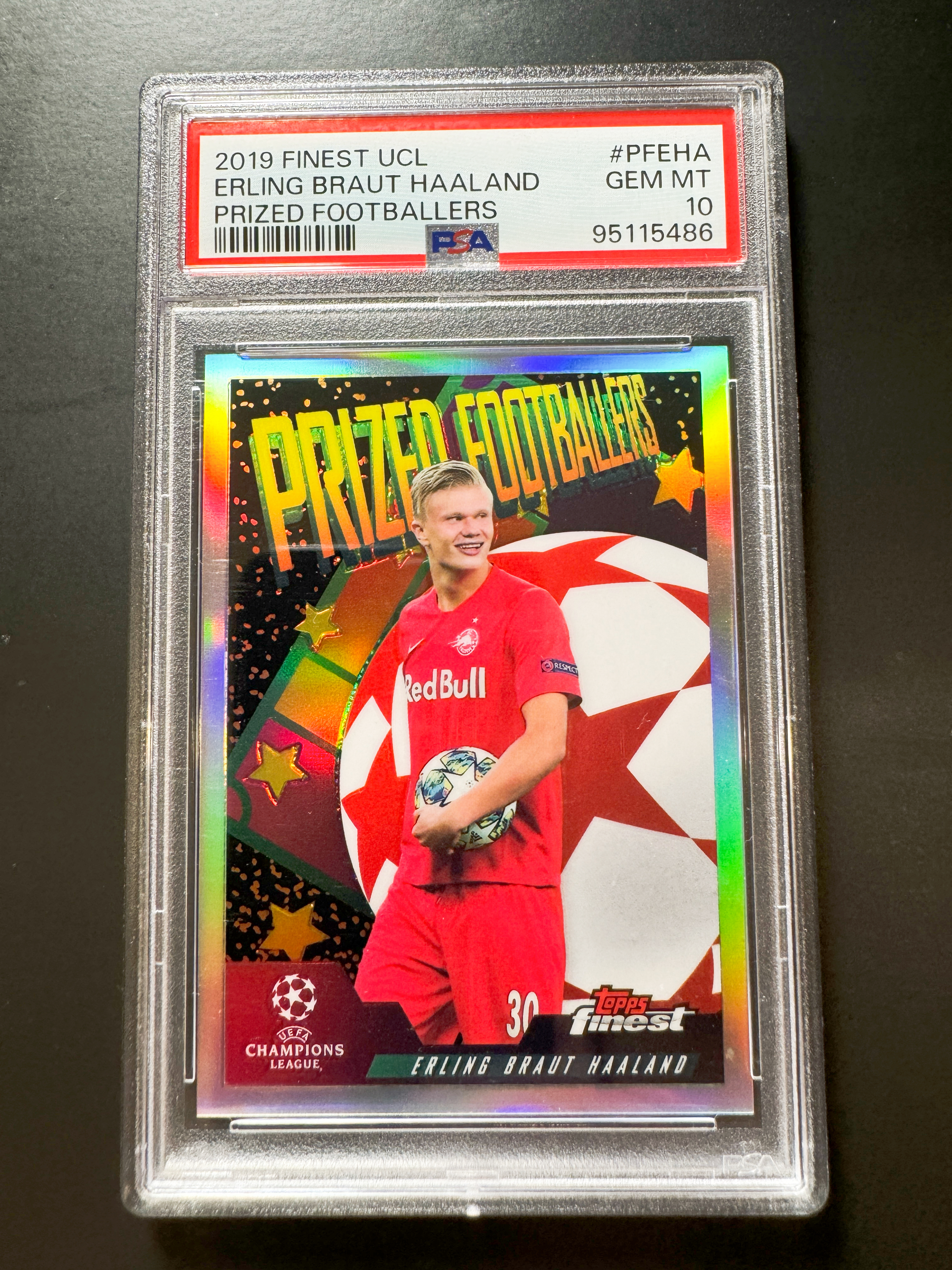 2019 Topps Finest Erling Haaland 哈兰德 银折 准新秀卡片 曼城 多特 多特蒙德 PSA10分 满分!!投资必备 亚马尔 姆巴佩 竞争者 持续大涨 江枫拍卖