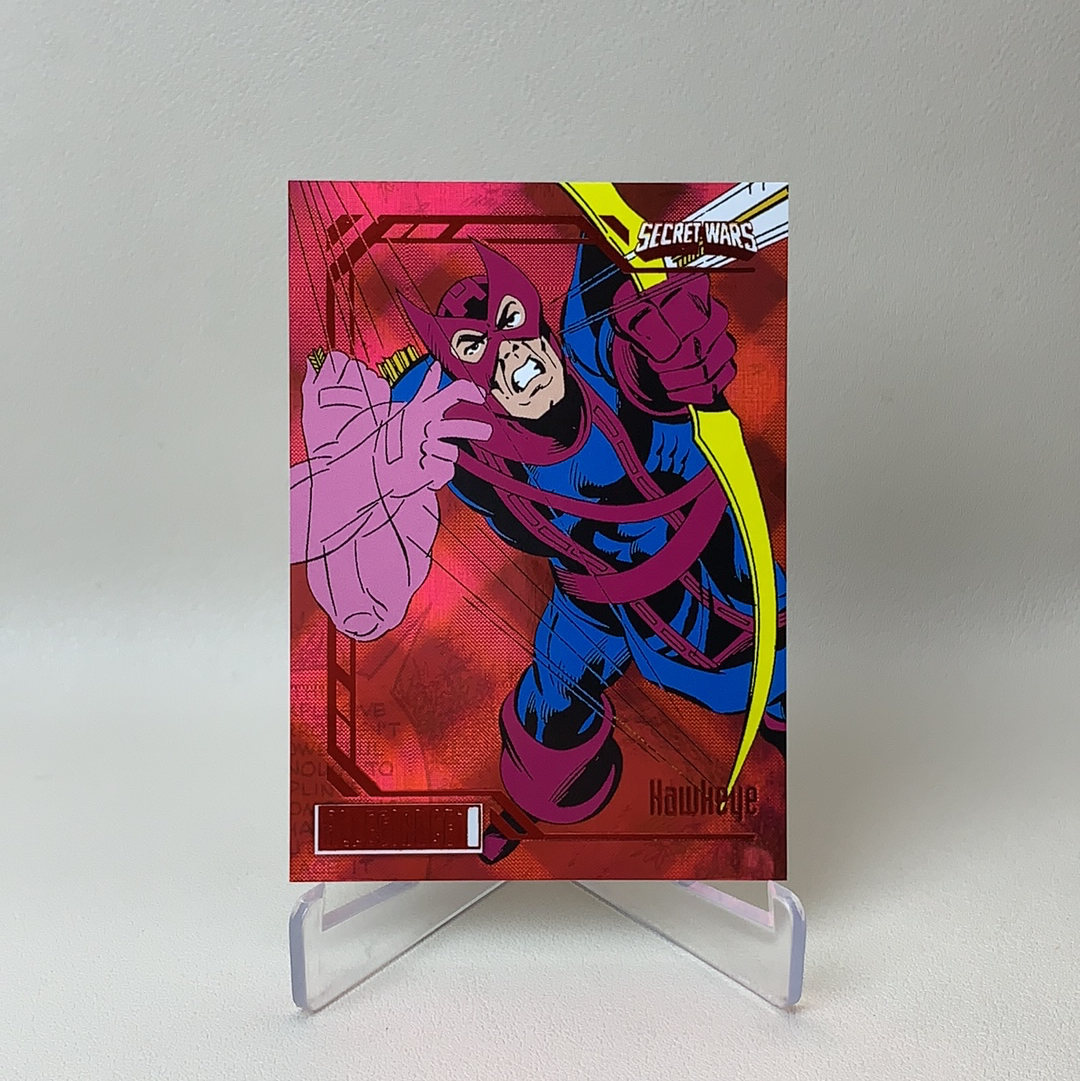 【弈卡代拍】2023 Upper Deck Marvel漫威 Secret Wars 秘密战争 大比例 特卡 红折 折射 Hawkeye 鹰眼 21/49编 品相如图 凑套必备 真帕杰洛