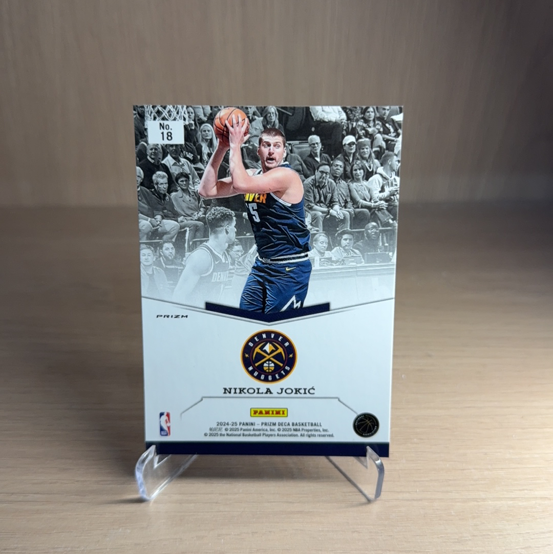 2024-25 Panini Prizm Nikola Jokic 【免费拍卖】PZ 掘金 尼古拉 约基奇 宇宙特卡 银折 折射 卡品如图 值得收藏!!