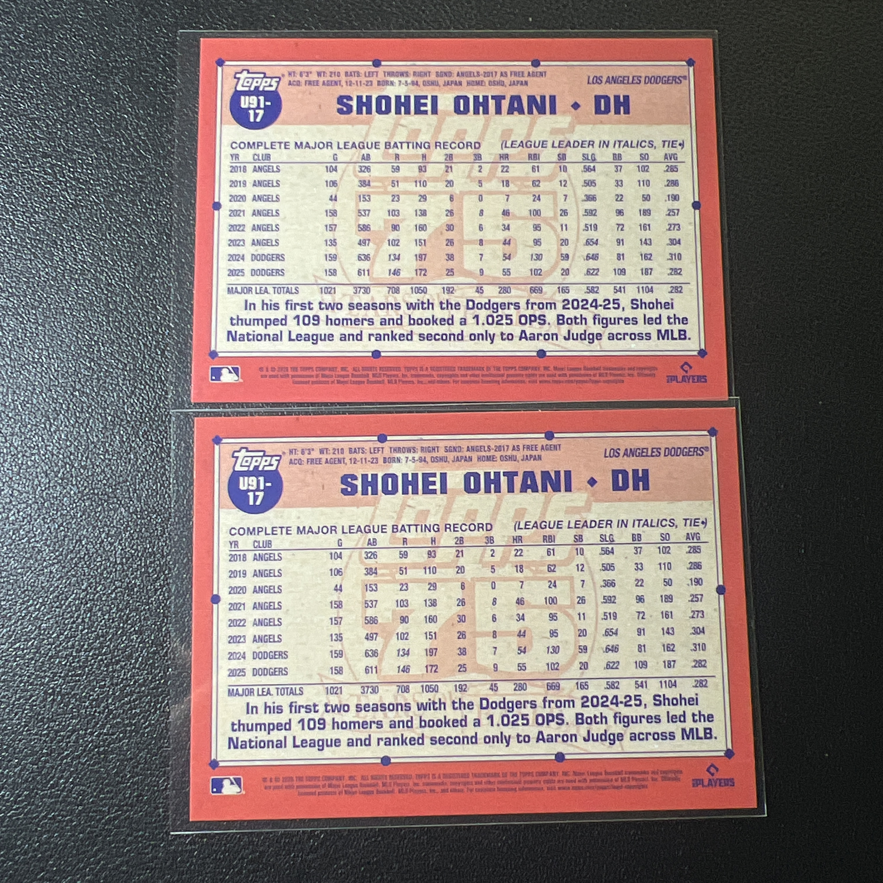 【鲨鱼代卖】2026 Topps Series Update 棒球 Shohei Ohtani 大谷翔平 洛杉矶道奇 75周年复古 特卡 lot不保品FY0710