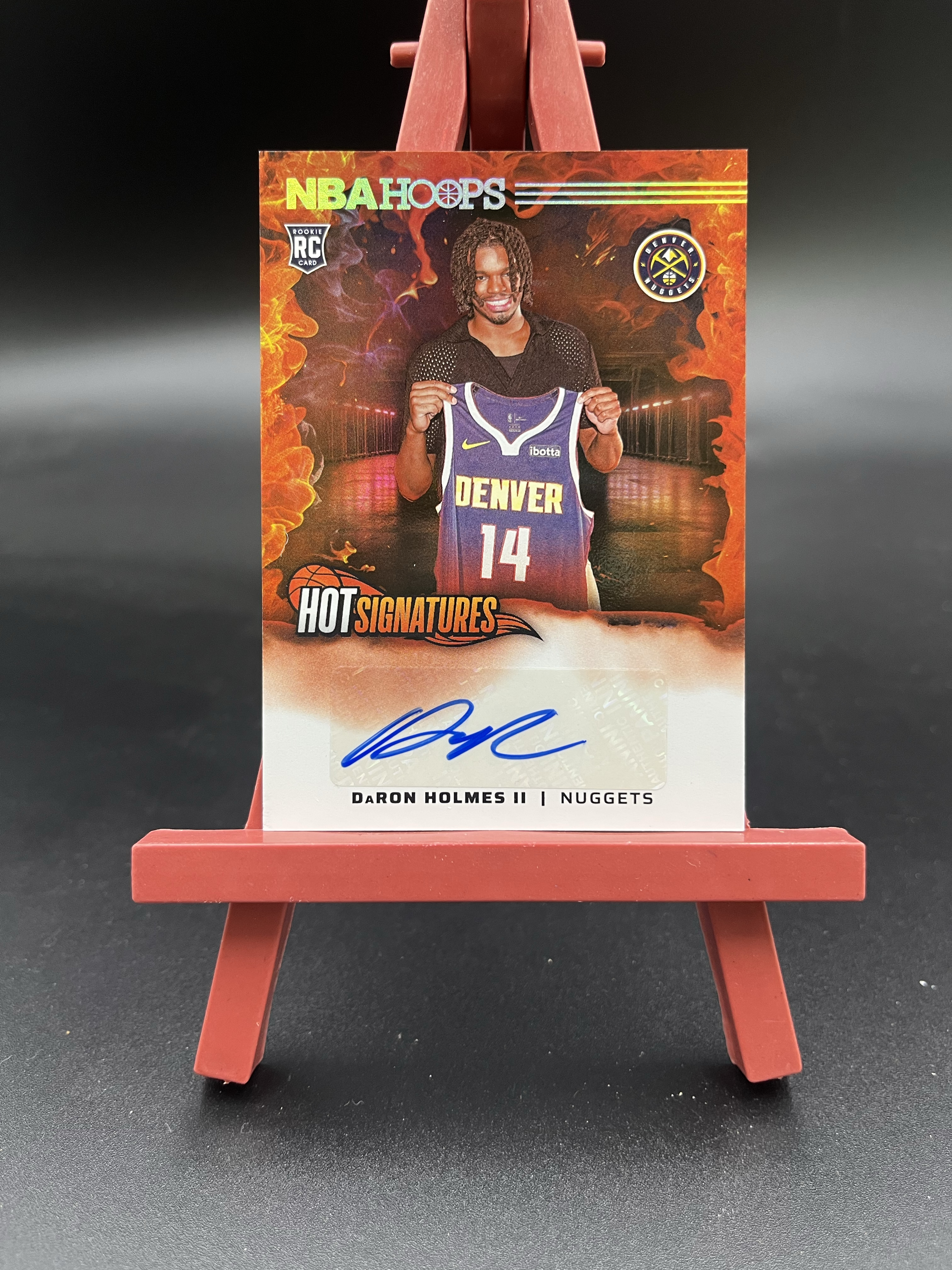 2024-25 Panini NBA Hoops DaRon Holmes II 达龙 霍姆斯二世 折射 新秀 RC 签字 掘金 卡品如图 【优质签字专场】01WZ