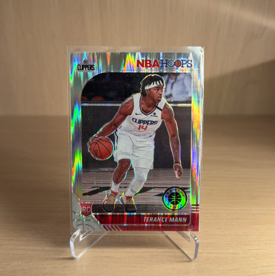 2019-20 Panini NBA Hoops Terance Mann RC 【免费代卖】快船 新秀 RC 特兰斯 曼 银折 瀑布折 折射 专收必备 值得收藏!!