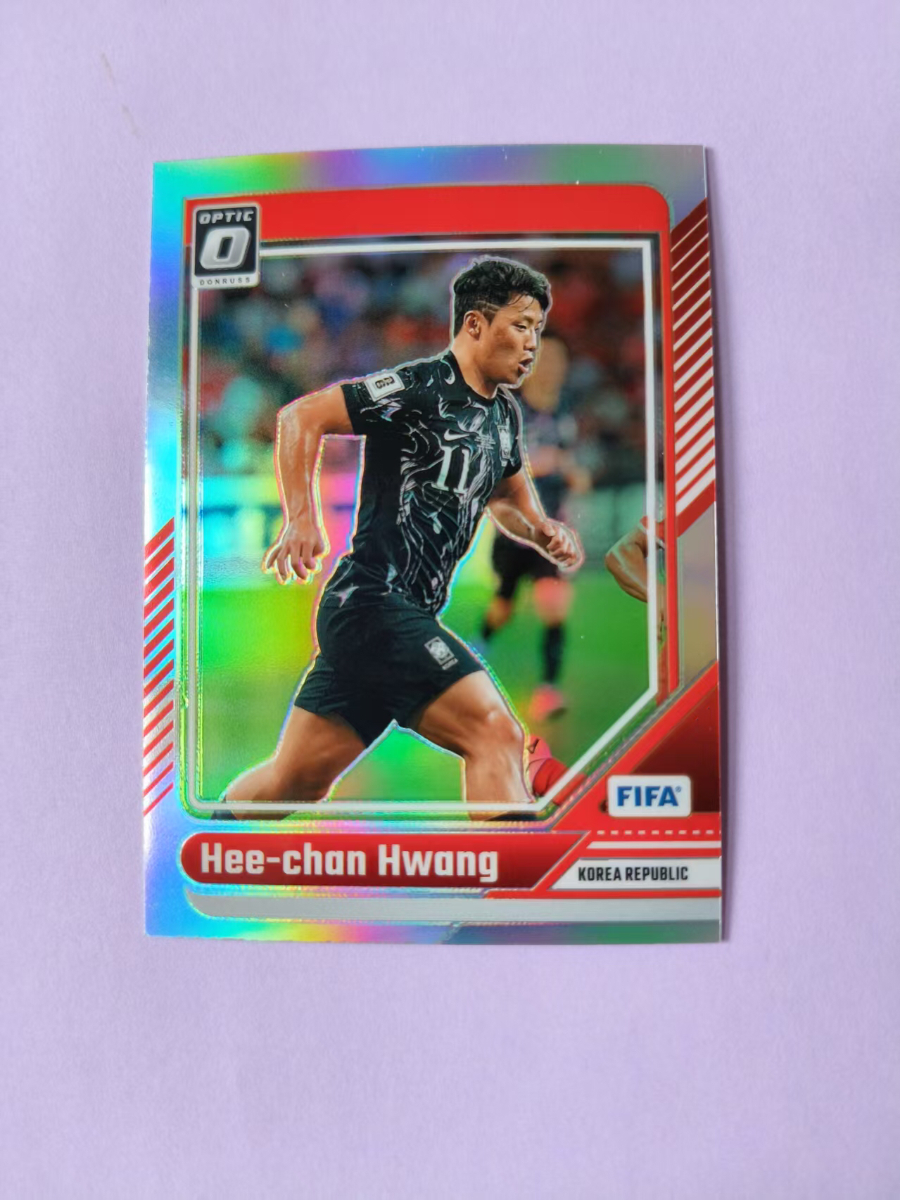 2024-25 Panini Donruss Hwang Hee Chan 帕尼尼2025 杜蕾斯 韩国 黄喜灿 银折 prizm