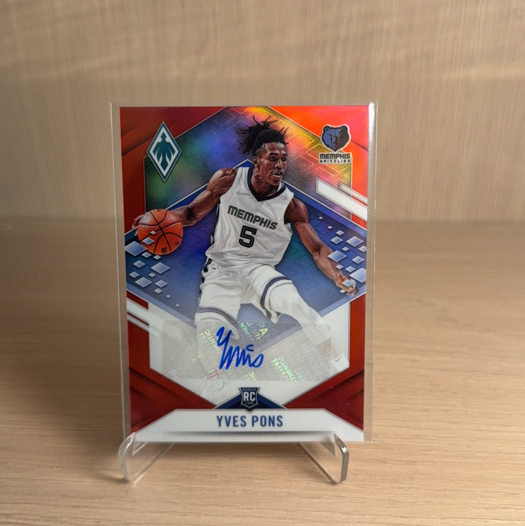 2021-22 Panini phoenix Yves Pons RC 灰熊 伊夫 庞斯 签字 贴签 特卡 折射 带编 凤凰 卡品如图 值得收藏!!【免费代卖】