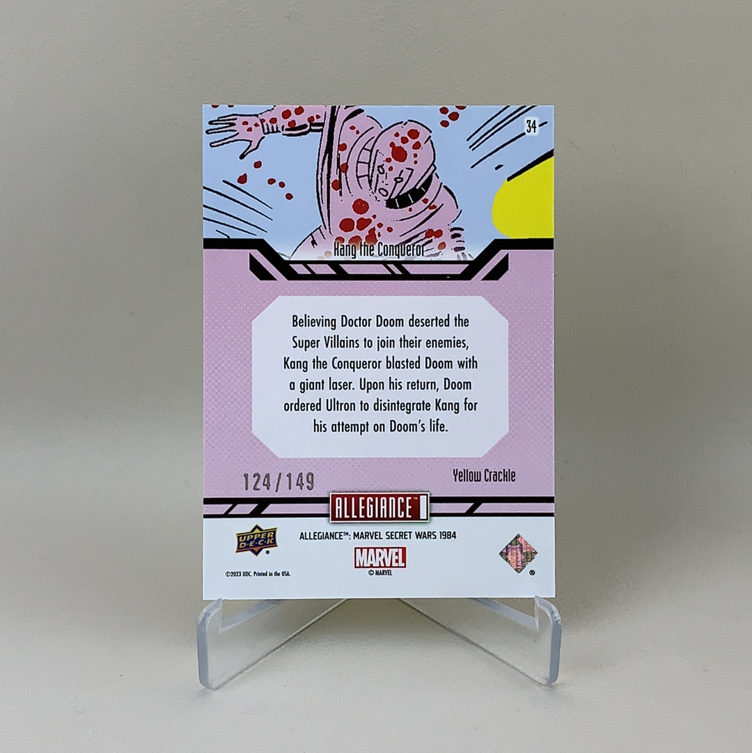 【弈卡代拍】 2023 Upper Deck Marvel 漫威 MCU Allegiance 秘密战争 黄碎冰折 Hang The Conqueror 124/149编 品相如图 凑套必备 真帕杰洛