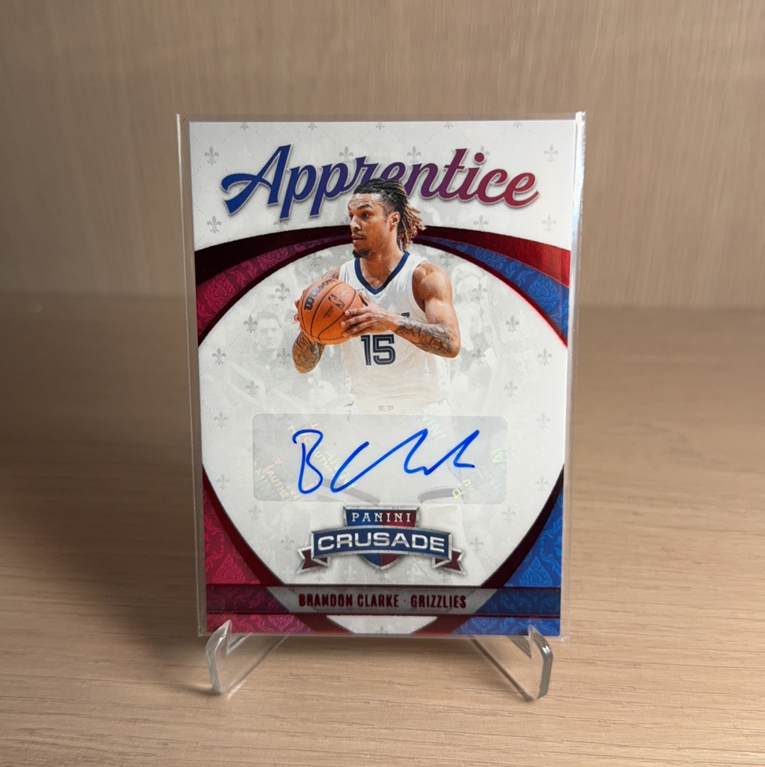 2021-22 Panini Crusade Brandon Clarke 【免费代卖】十字军 灰熊 布兰登 克拉克 签字 折射 特卡 卡品如图 值得收藏!!