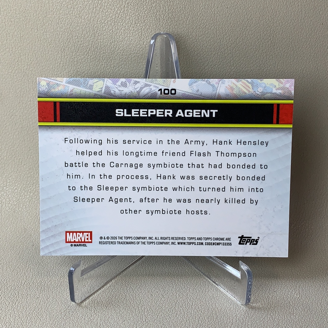 2026 Topps Marvel (MCU) Comics Chrome 漫威TC Sleeper Agent 沉睡特工 257/399编 蜘蛛网折 折射 品相如图 凑套必备 佑哥
