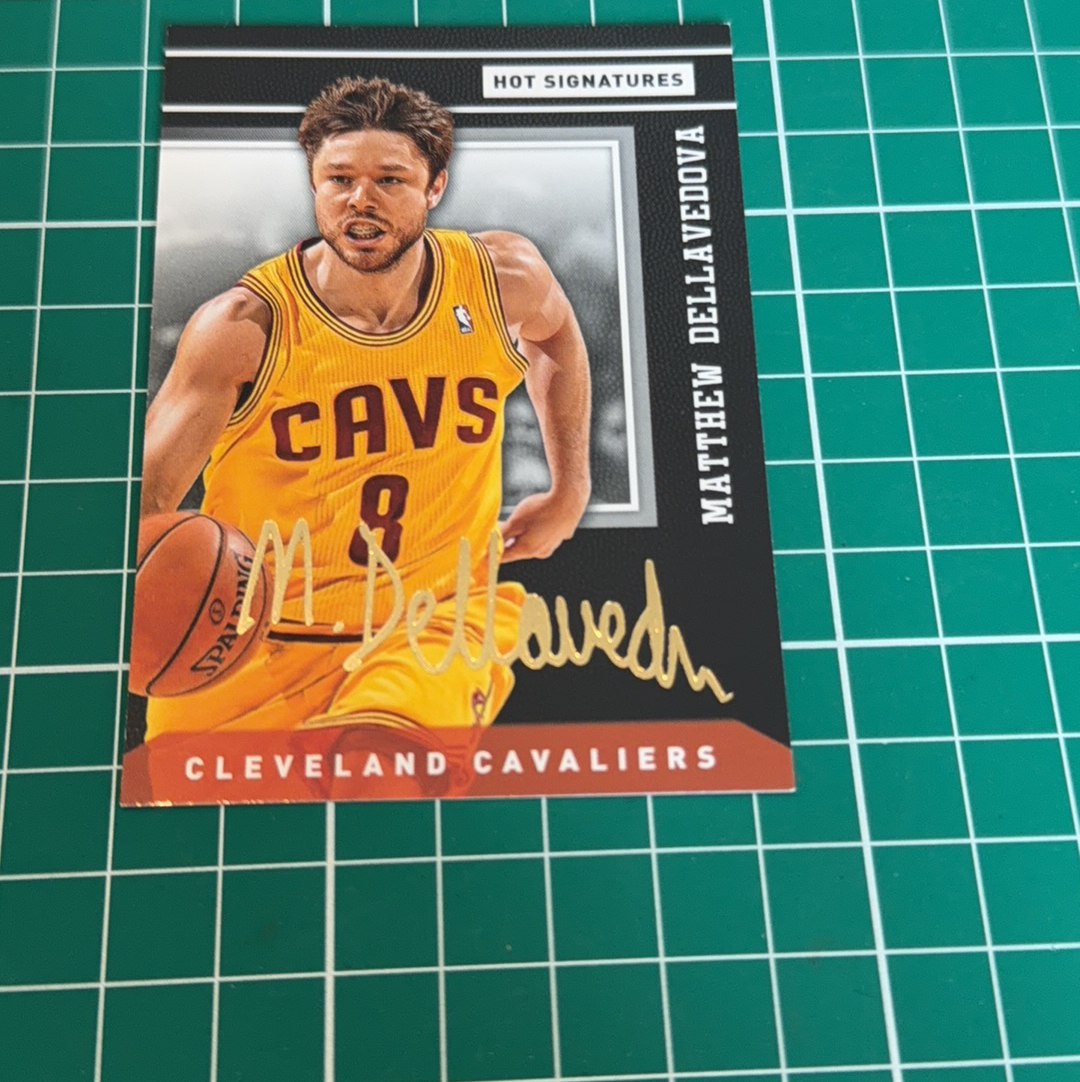 2014-15 Panini Americana Matthew Dellavedova S.p.a.马修 德拉维多瓦 金签卡 签名 签字 烫金印签 十年老卡 绝版卡 稀有大比例