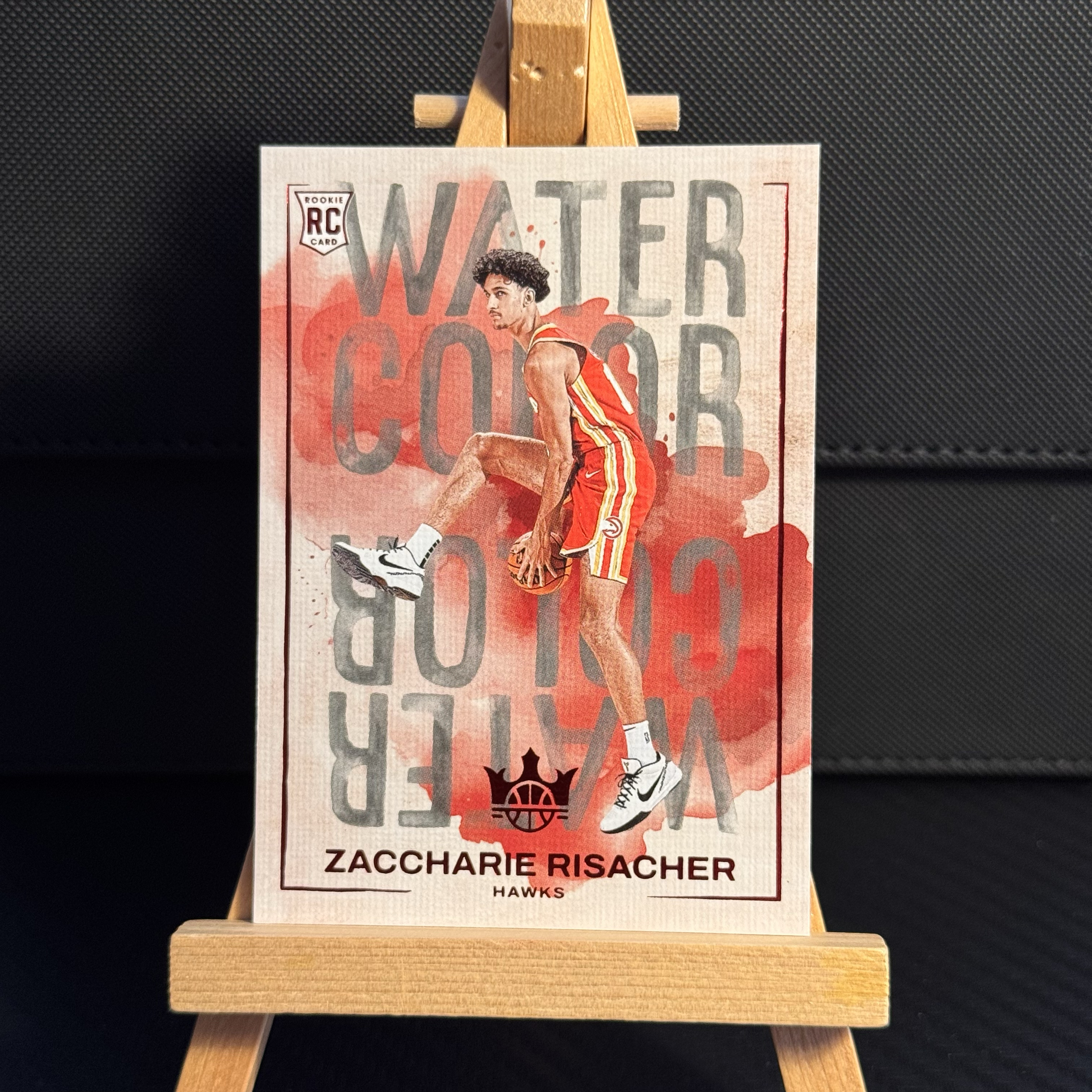 2024-25 Panini Court Kings Zaccharie Risacher RC 老鹰 状元 里萨谢 water color 水彩特卡 实卡极美 潜力前锋 油画 凑套 收藏必备