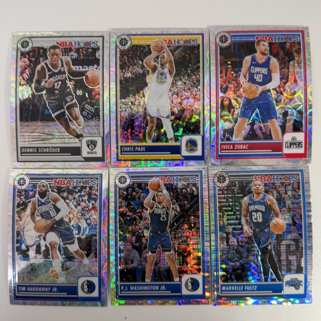 【免费代卖】6张 打包 lot HOOPS 折射 克里斯 保罗 施罗德 祖巴茨 富尔茨 PJ 华盛顿 蒂姆 哈达威 马刺 骑士 勇士 湖人 火箭 独行侠 魔术 值得收藏!!