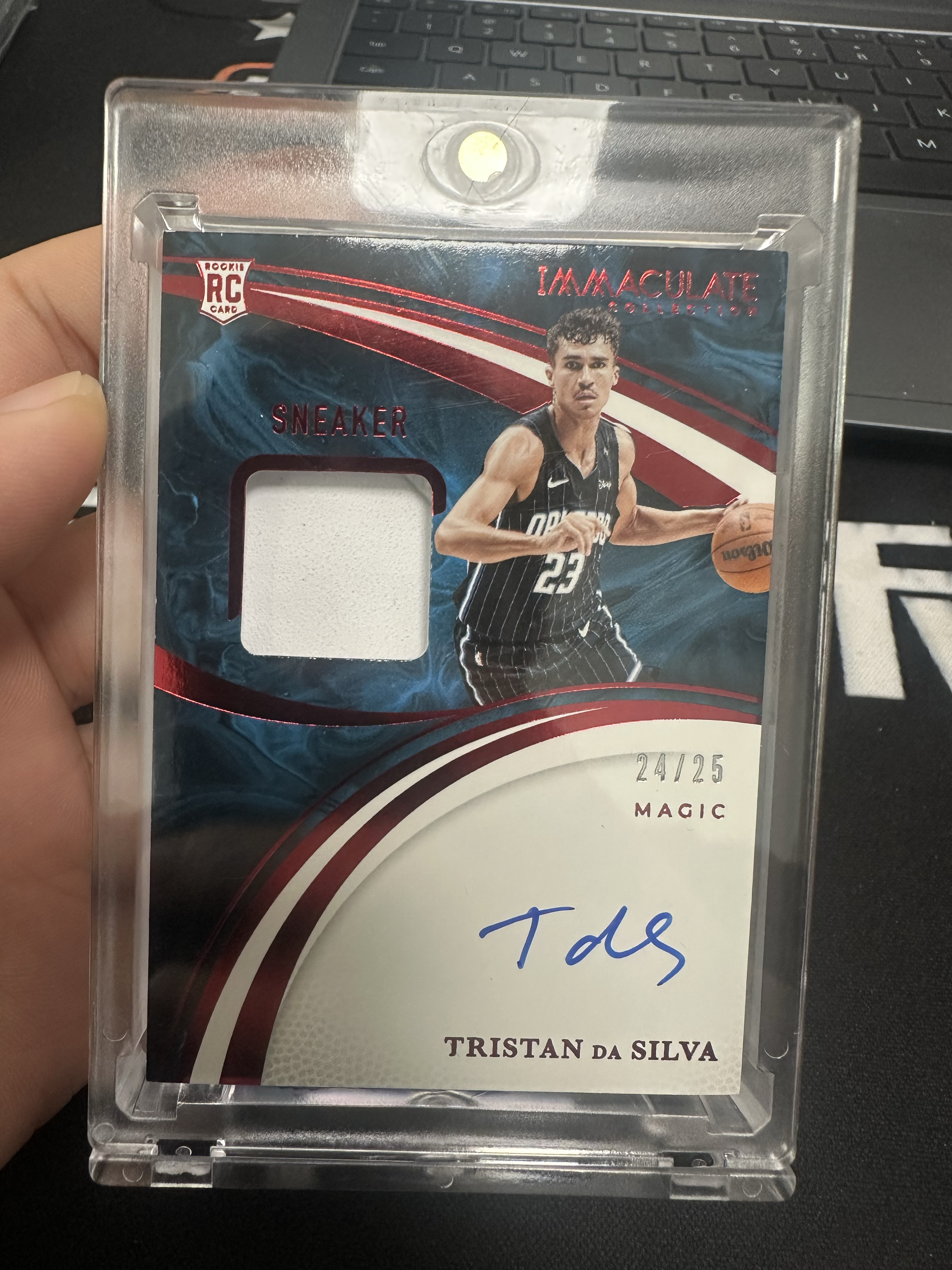 2024-25 Panini Immaculate Tristan da Silva RC 爱咪咪 魔术 新秀 特里斯坦 席尔瓦 25编 红折 球鞋切割 签字 卡签 bz