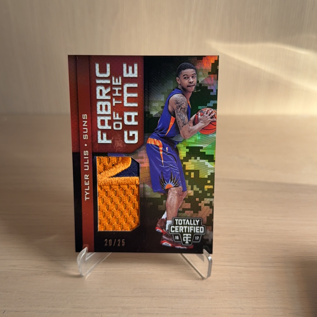 2016-17 Panini Totally Certified Tyler Ulis 【免费代卖】太阳 泰勒 尤利斯 /25编 暴力切割 Patch 亲穿 球衣 物料 卫生巾系列 专收必备 值得收藏