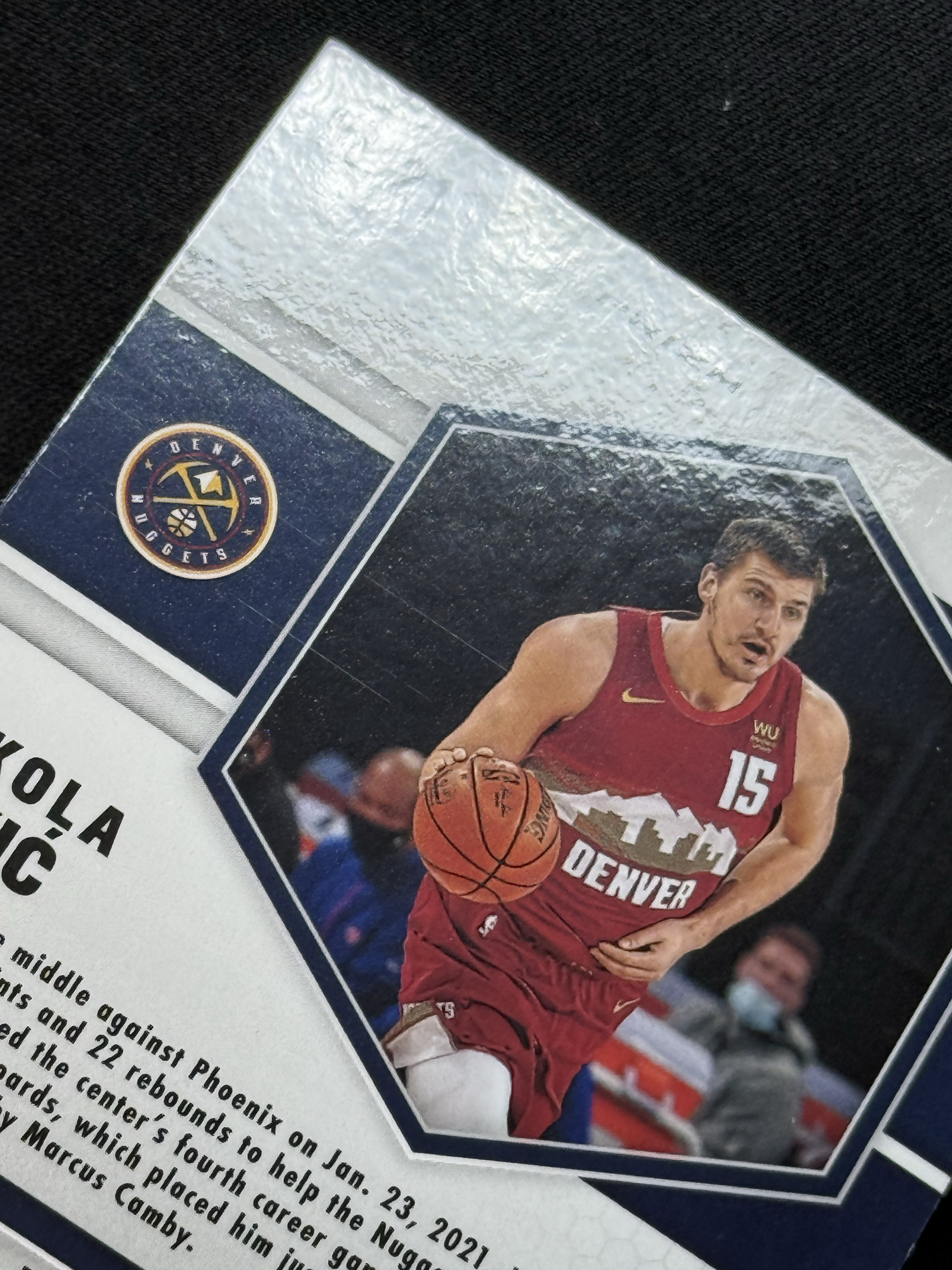 2020-21 Panini Mosaic Nikola Jokic 【小贝代拍】马赛克 掘金 约老师 约基奇 黄波纹折 瑕疵如图 拍前看描述 H WAITAK