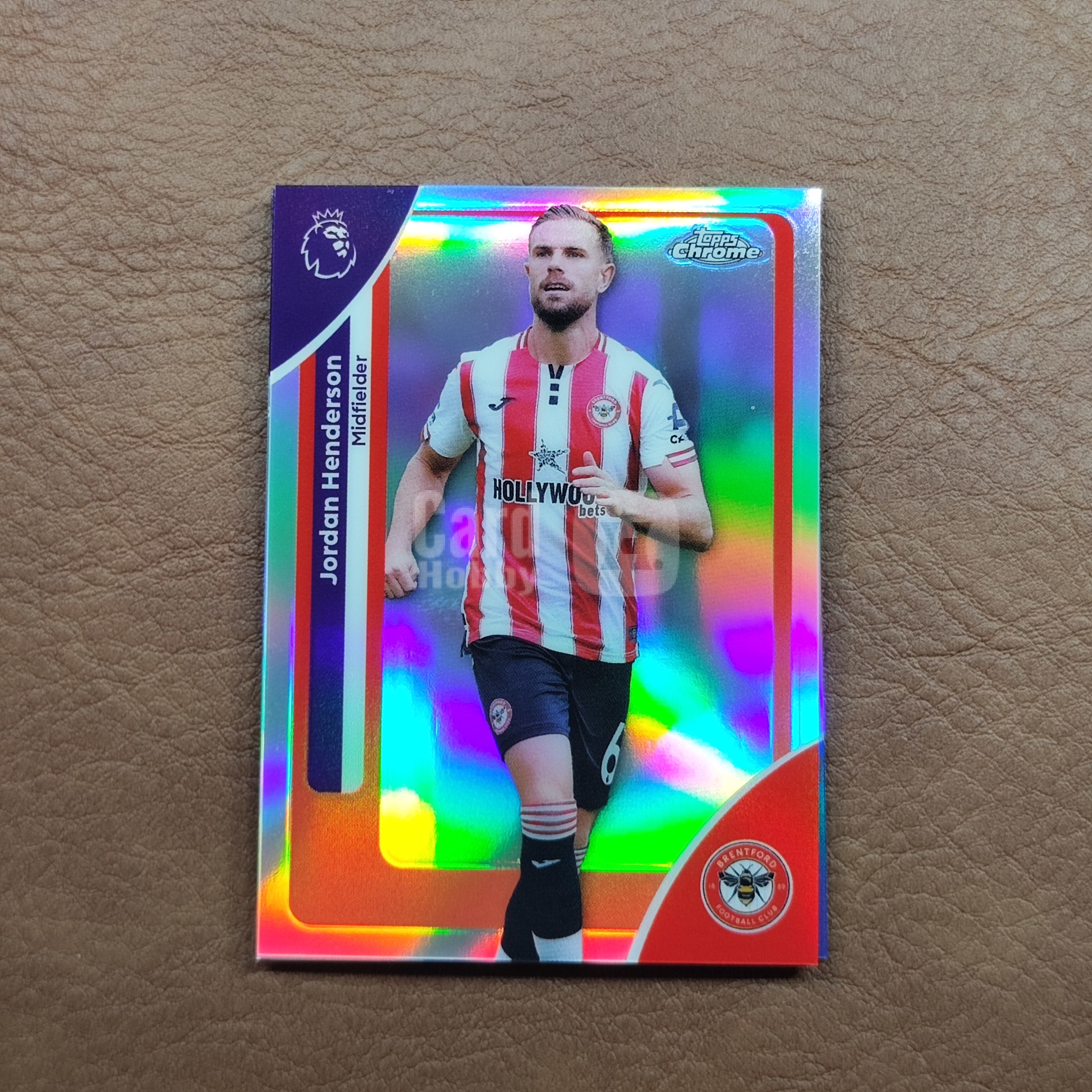 2026 【YM拍卖-代卖/回收】 topps chrome 英超 Jordan Henderson 乔丹 亨德森 布伦特福德  银折 Y0181