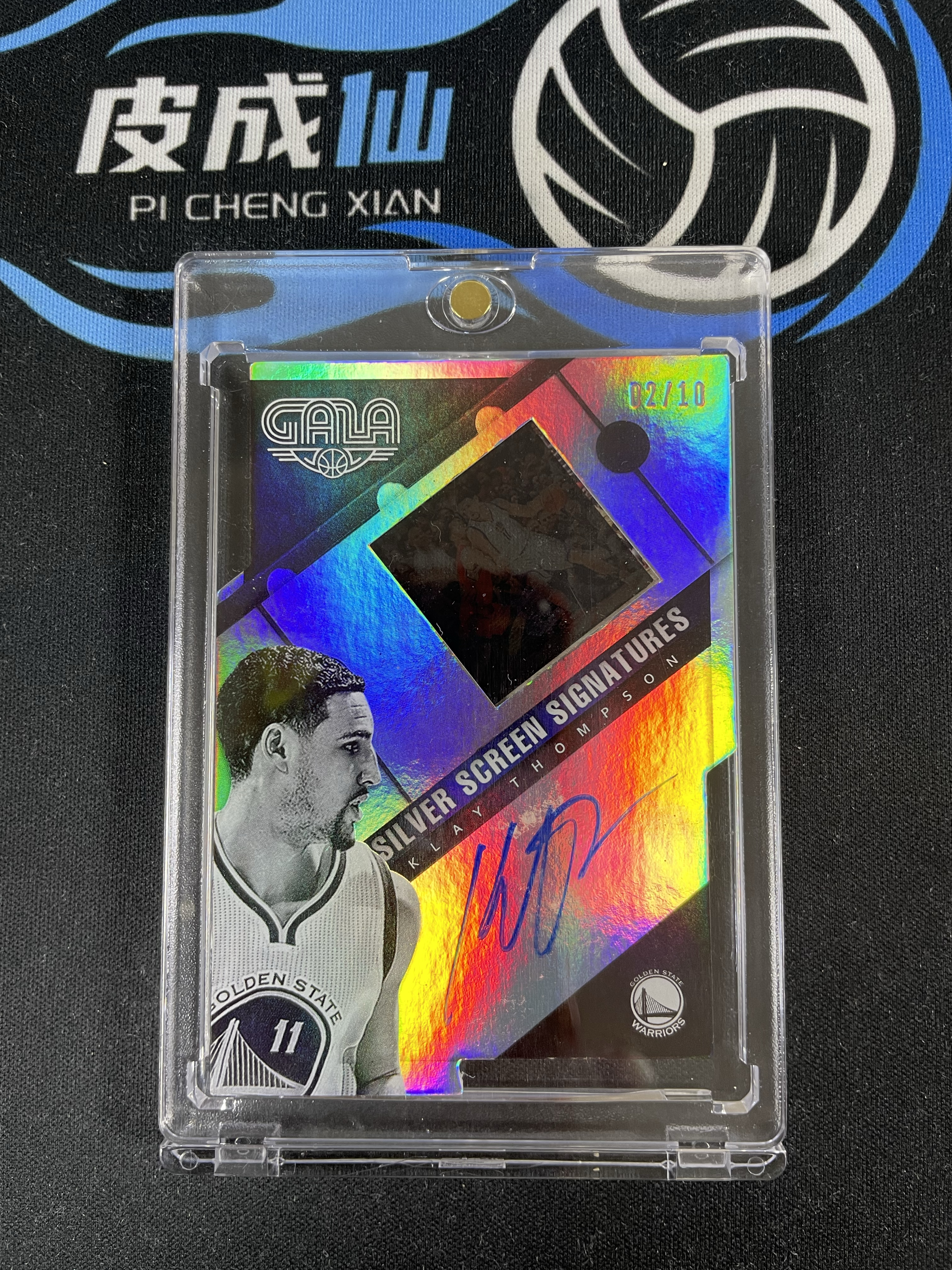 【皮成仙拍卖 统一手续费6%】 PANINI 14-15 GALA 勇士 KLAY THOMPSON 克莱汤普森 银折 胶片 签字 卡签 10编 瑕疵如图 值得收藏【只发顺丰】羽老板1