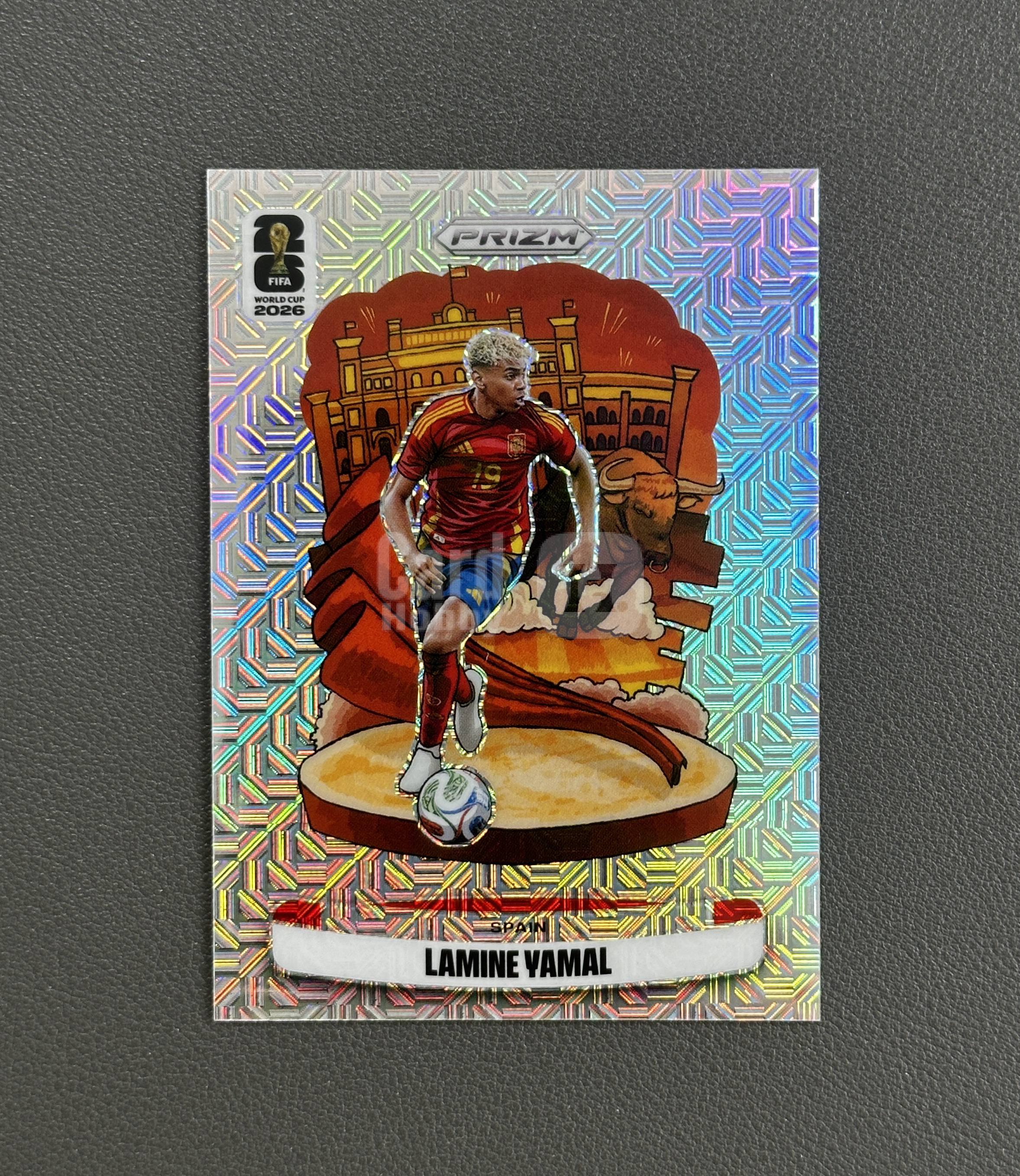 2026 Panini Prizm 世界杯PZ Lamine Yamal 亚马尔 07/25编 低编 Landmark 地标特卡 大比例 SSP 银mojo折 西班牙 巴塞罗那 巴萨 433ZZB