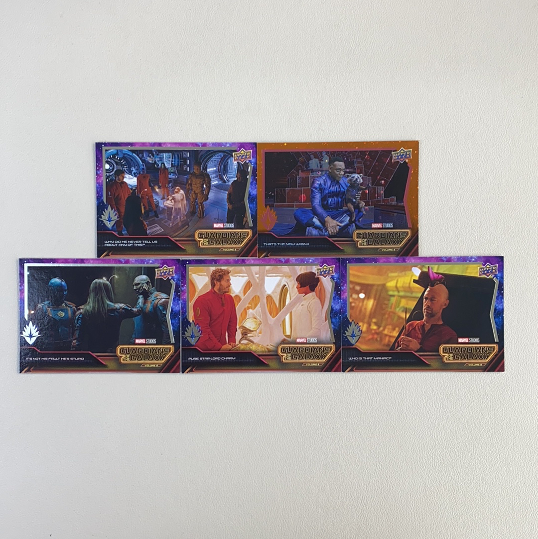 【弈卡代拍】2024 Upper Deck guardians of the galaxy 银河护卫队3 普卡 base 橙点点折 5张打包 品相如图 凑套必备 无理