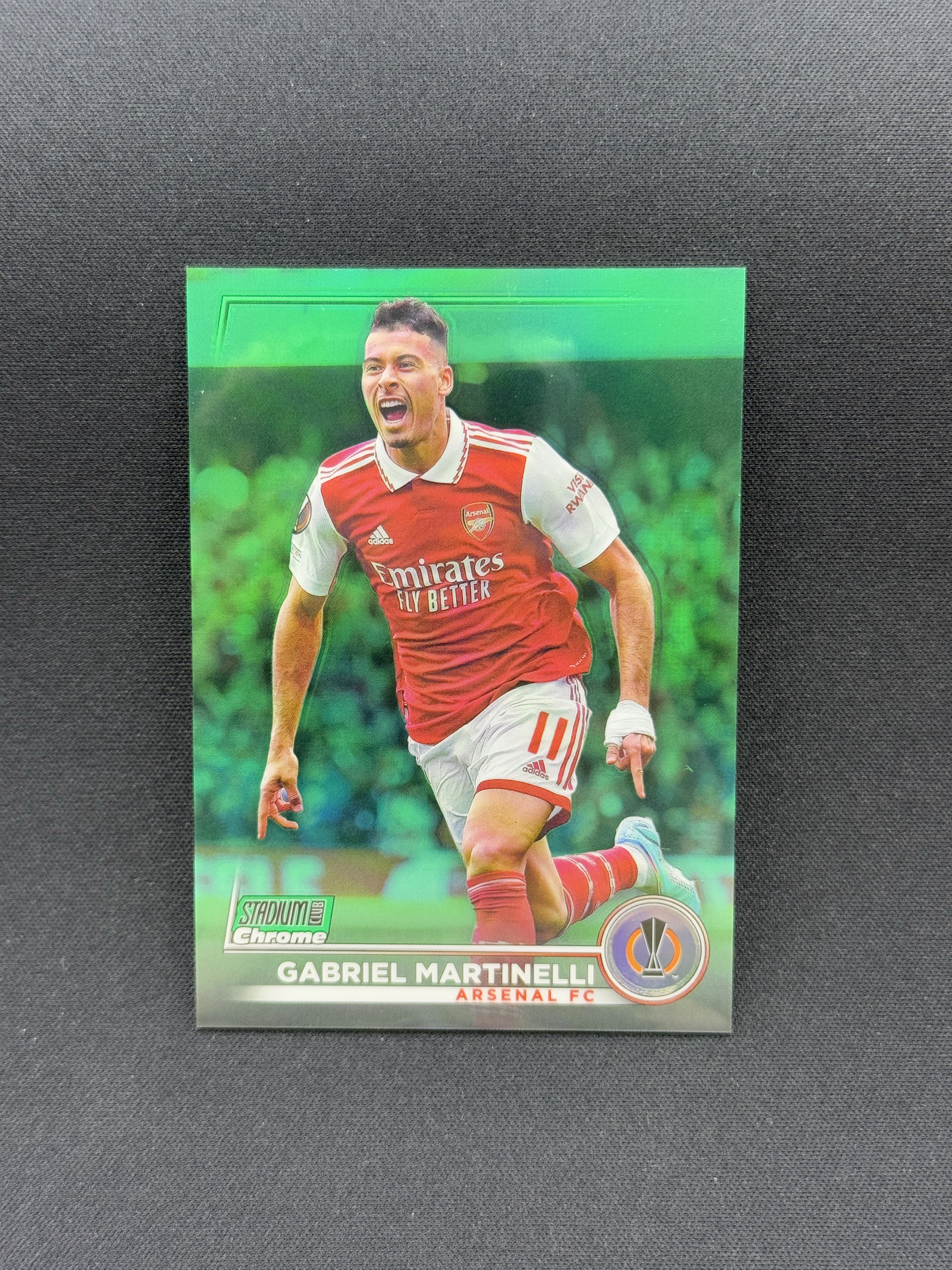 2022-23 Topps Stadium Club Gabriel Martinelli 【小贝代拍】欧战 竞技场 阿森纳 巴西 马丁内利 绿折 99编 卡品如图 拍前看描述 H HimL